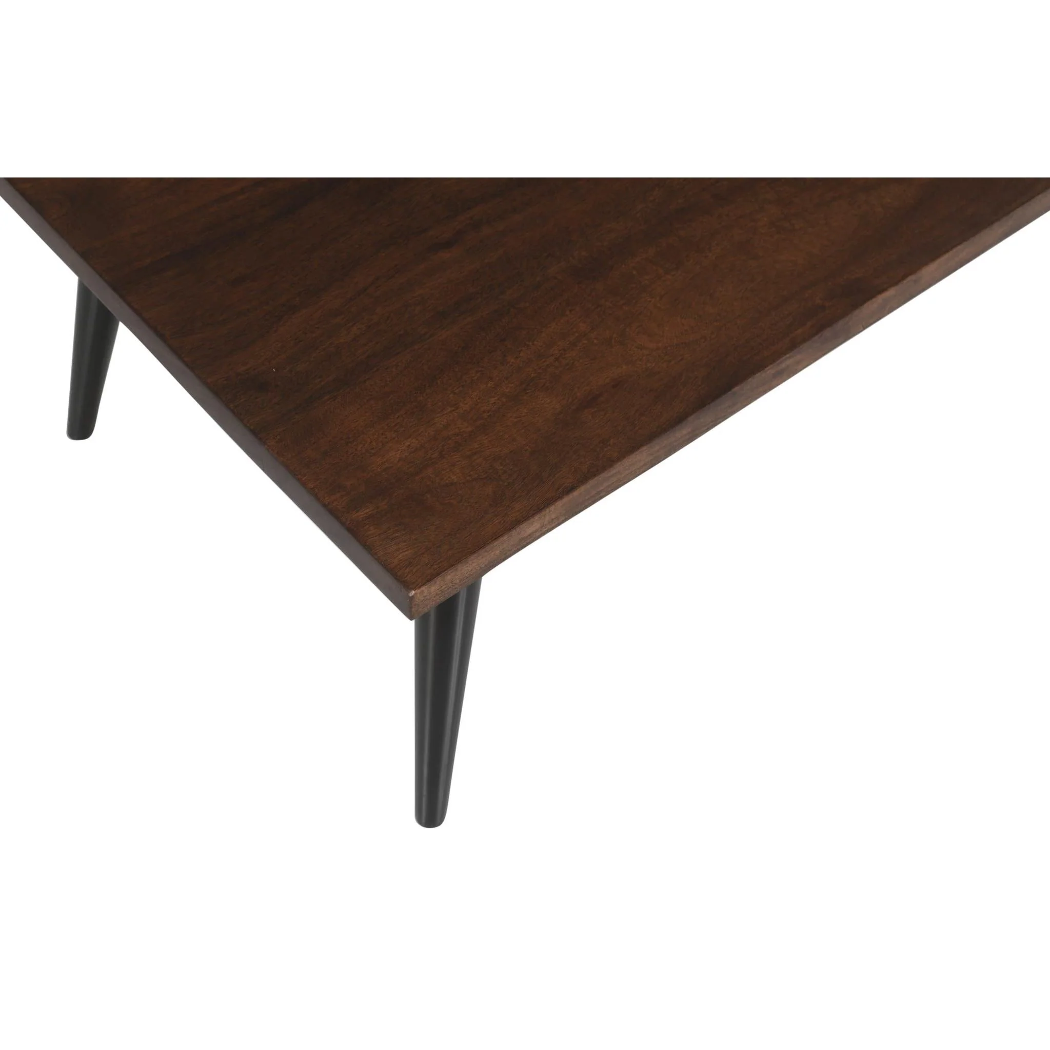 Prelude Coffee Table Rectangular Solid Acacia Wood Walnut - Image 8