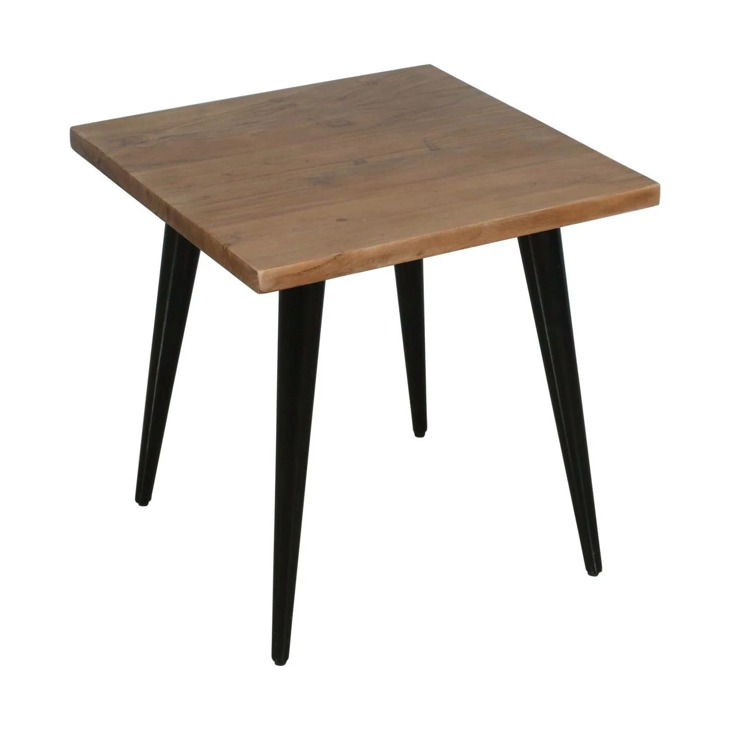 Prelude Solid Acacia Square End Table - Suede - Image 4