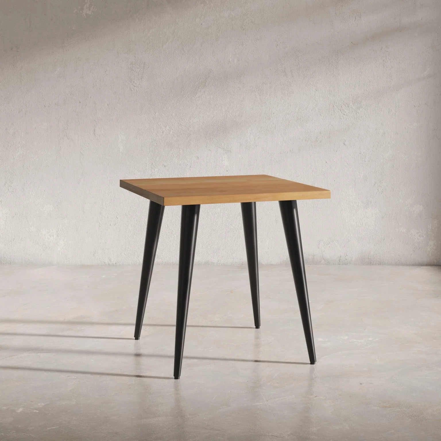 Prelude Solid Acacia Square End Table - Suede - Image 7