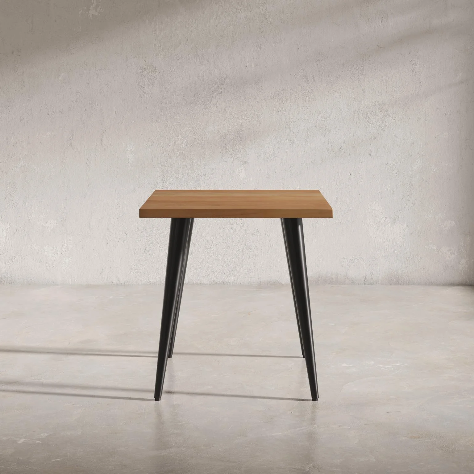 Prelude Solid Acacia Square End Table - Suede - Image 8