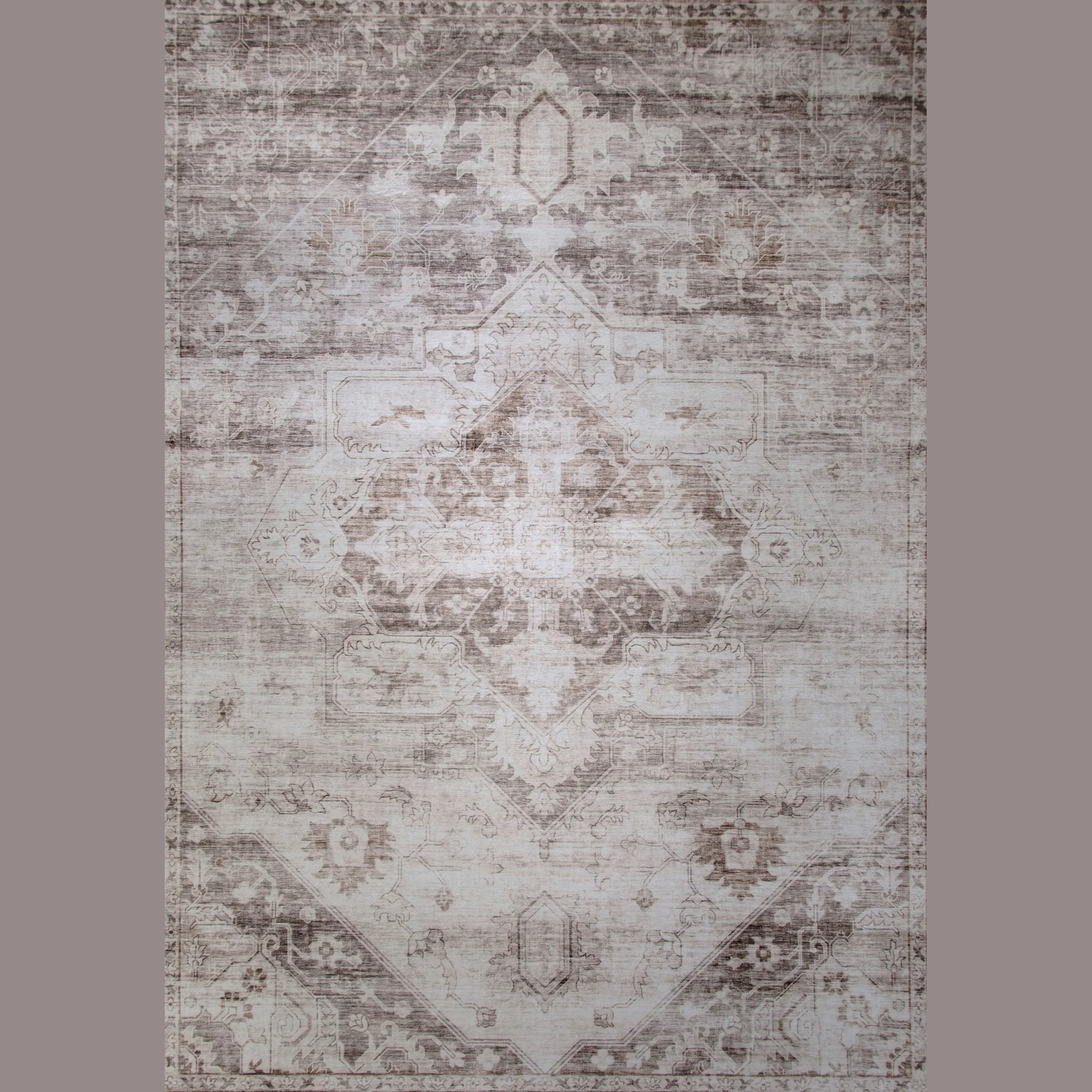Prismatic Brown Artistic Geometric Area Rug - Image 7