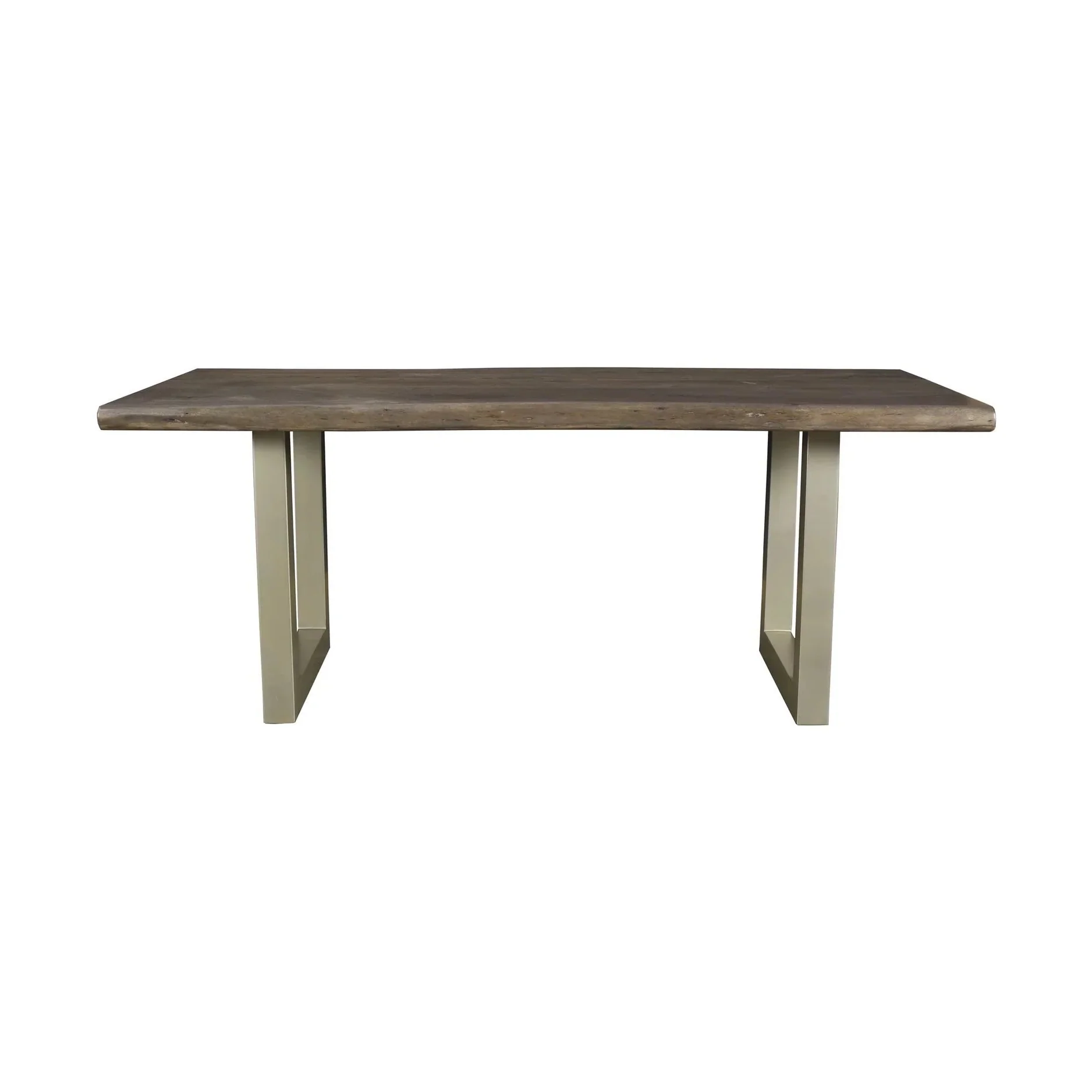 Quorra Large Dining Table - Vinegar Matte Top/ U Tube Metal Base