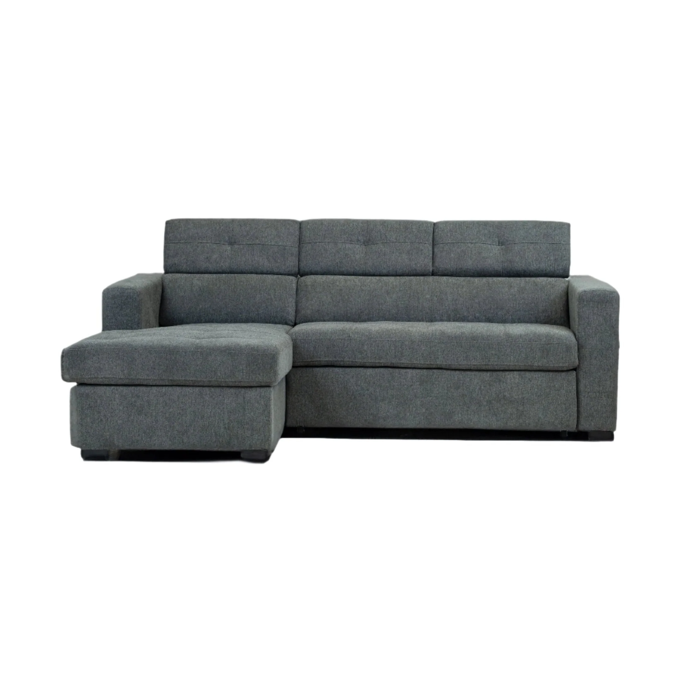 Randall Sleeper Sectional - Fabric - Ramy Charcoal Right Chaise - Image 3