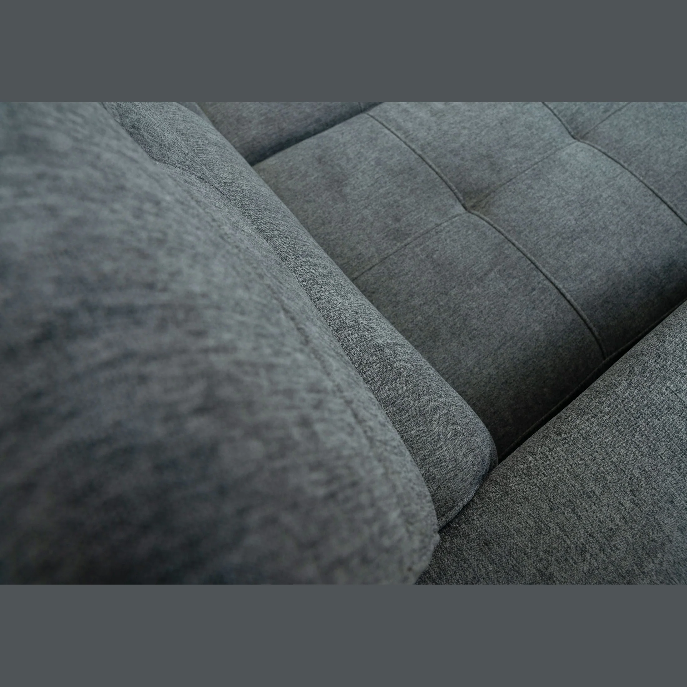 Randall Sleeper Sectional - Fabric - Ramy Charcoal Right Chaise - Image 8