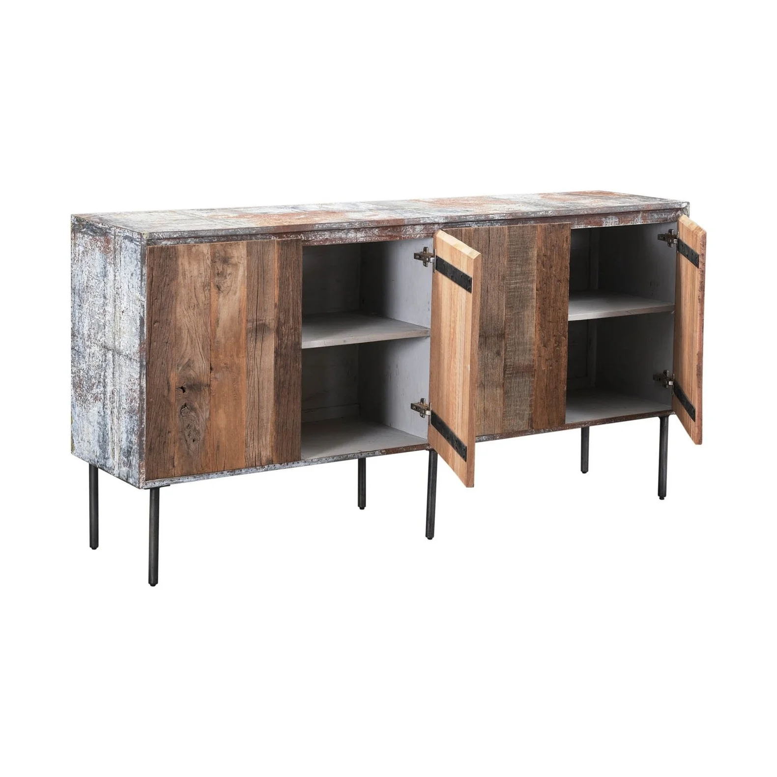 Reclaimed 4 Door Sideboard - Image 3