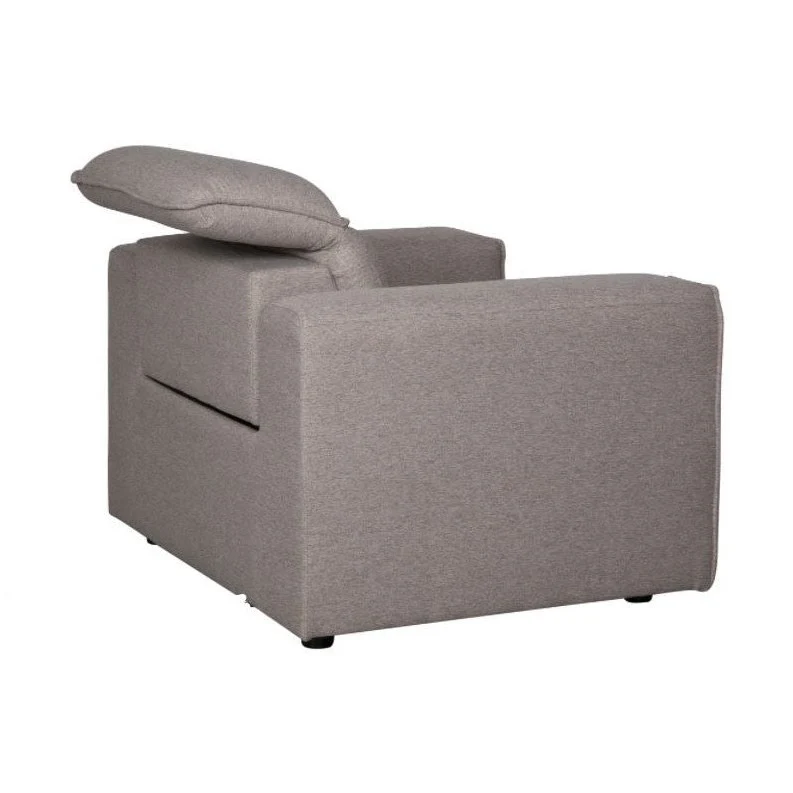 Regis Power Reclining Chair - Light Brown - Image 8