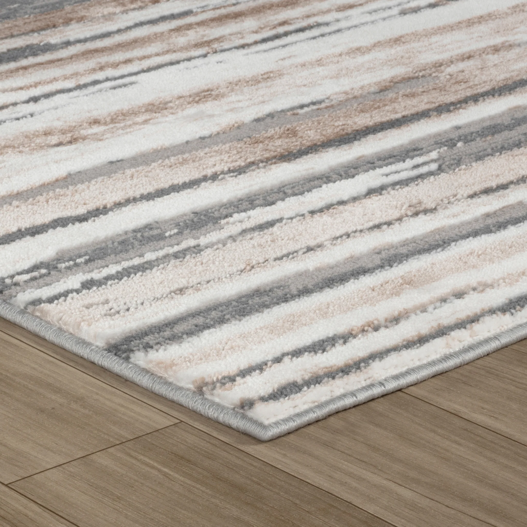 Rio Grey Abstract Lines Area Rug - Image 6