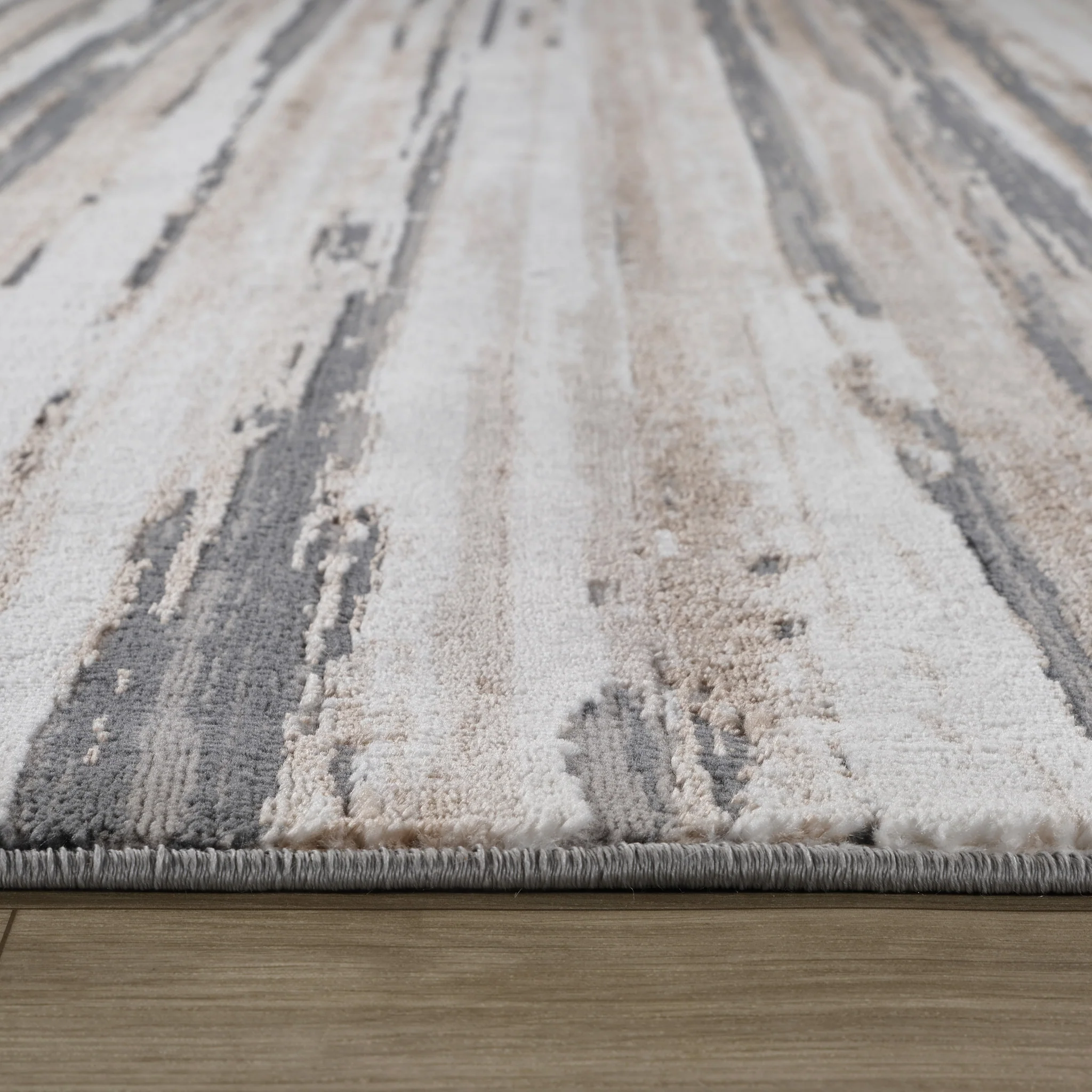 Rio Grey Abstract Lines Area Rug - Image 7
