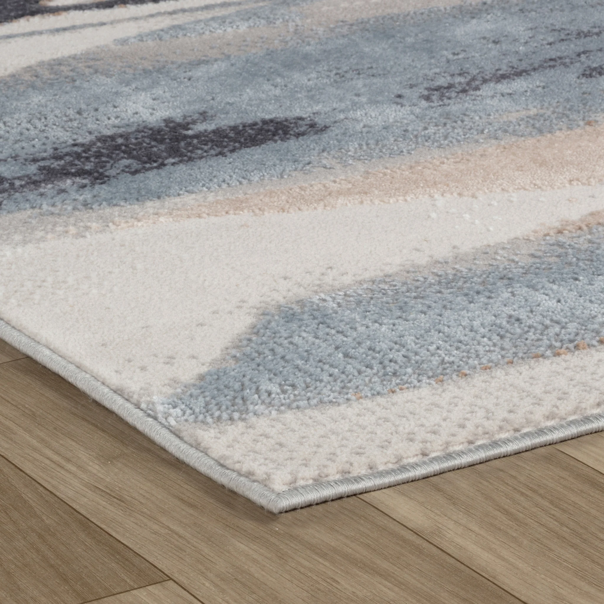 Rio Blue Geometric Modern Area Rug - Image 6