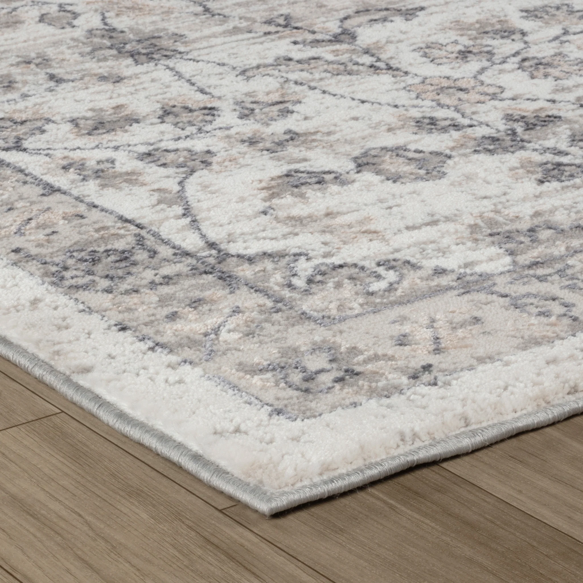 Rio Grey Abstract Waves Area Rug - Image 6