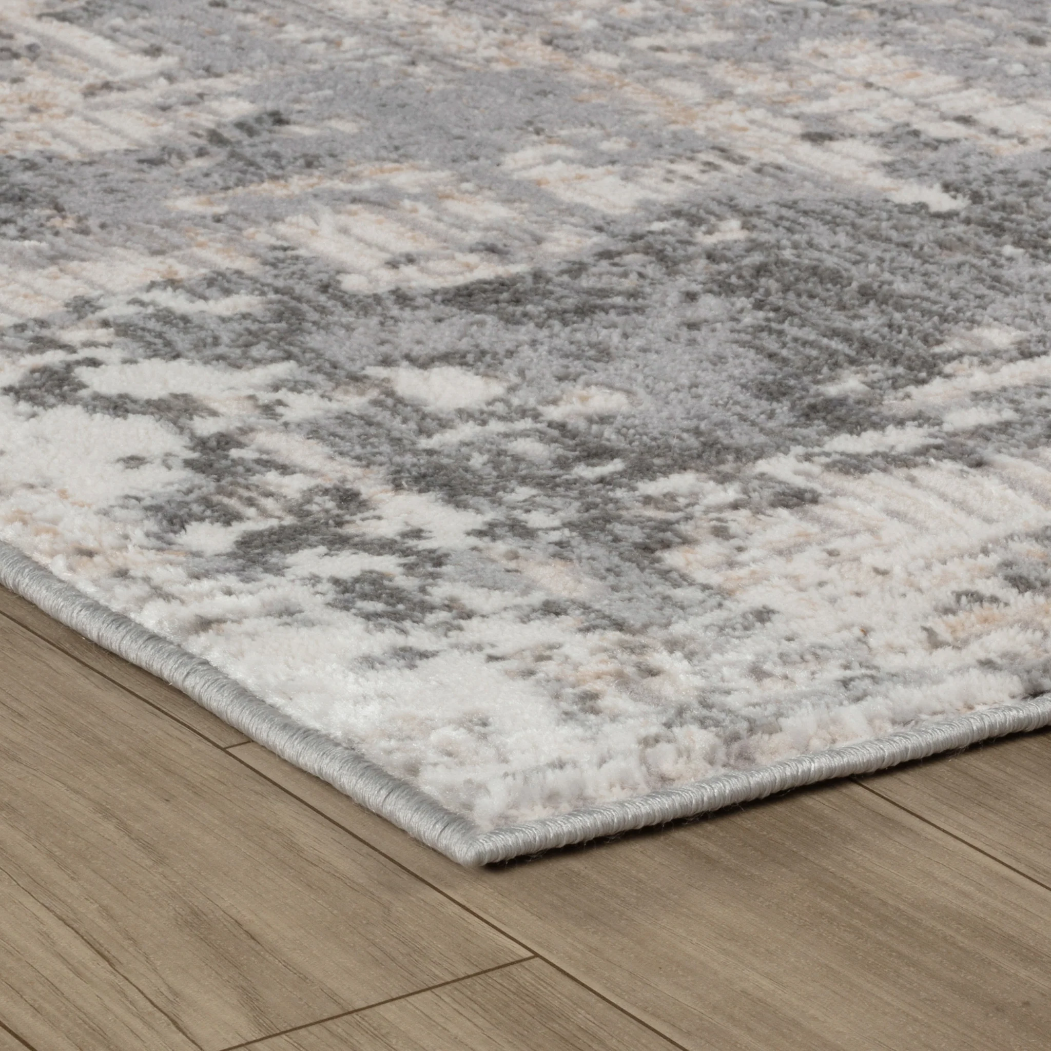 Rio Contemporary Grey Lattice Area Rug - Image 6