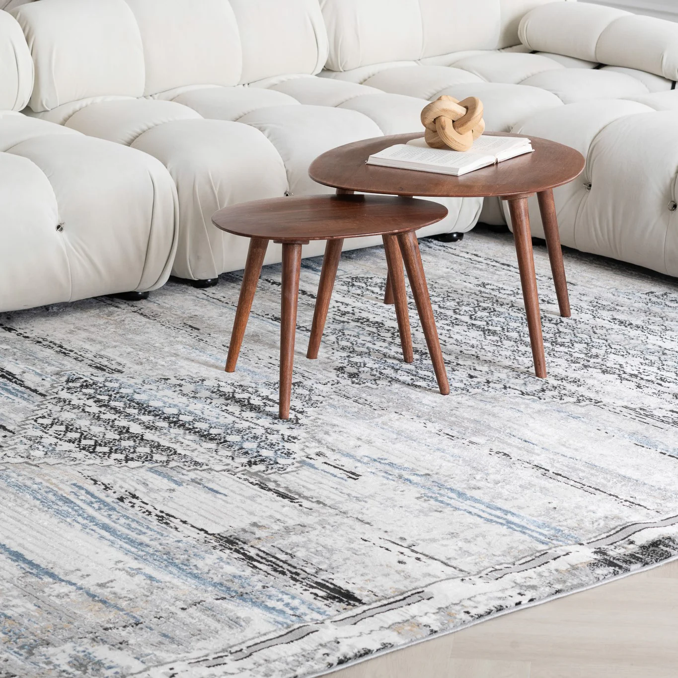 Rio Geometric Grey Modern Area Rug - Image 3