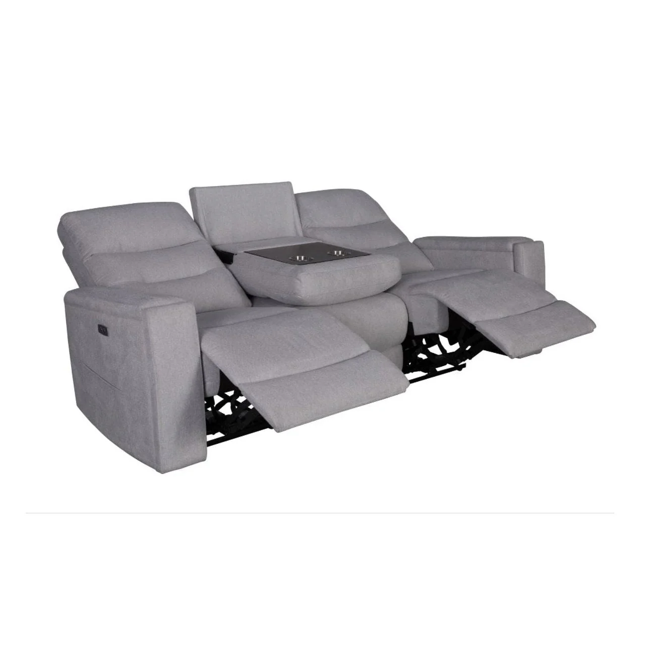 Roche Power Recliner Sofa - Light Grey - Image 5