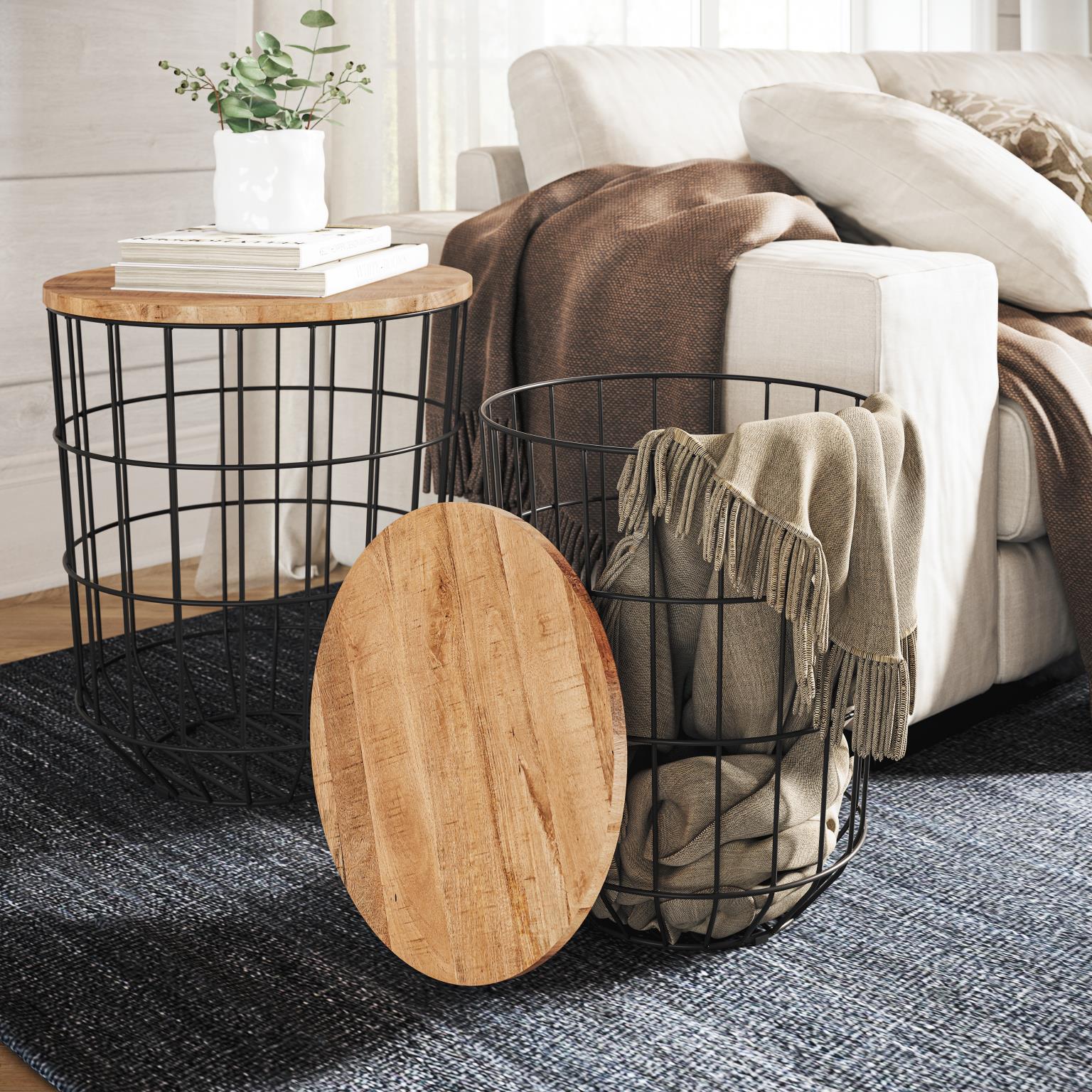 Rondo Nesting End Table - Black - Image 8