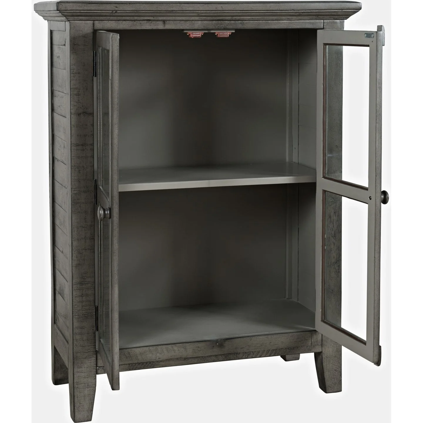 Rustic 2 Door High Cabinet 32" - Stone - Image 3