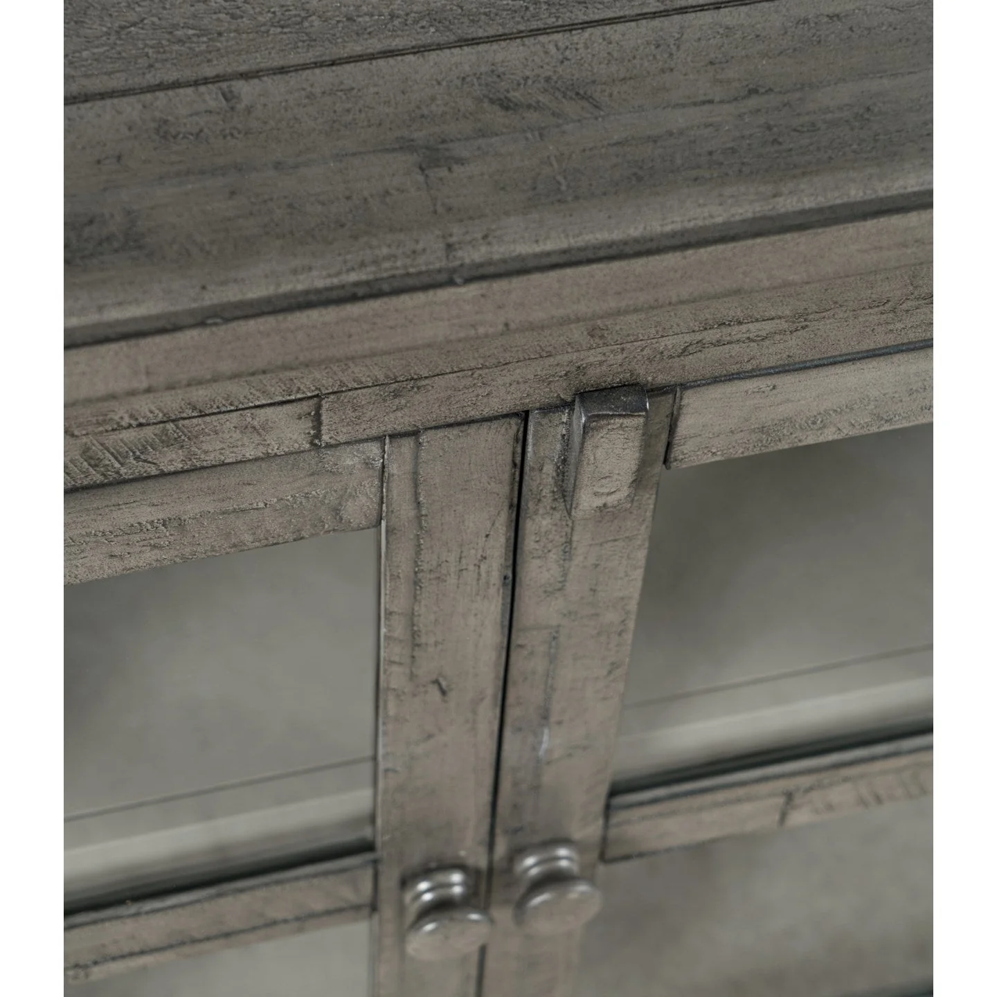 Rustic 2 Door High Cabinet 32" - Stone - Image 6