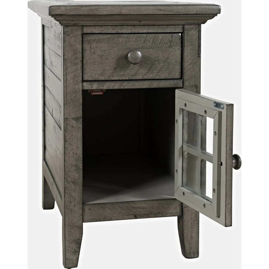Rustic Shores Power Chairside Table - Stone - Image 5