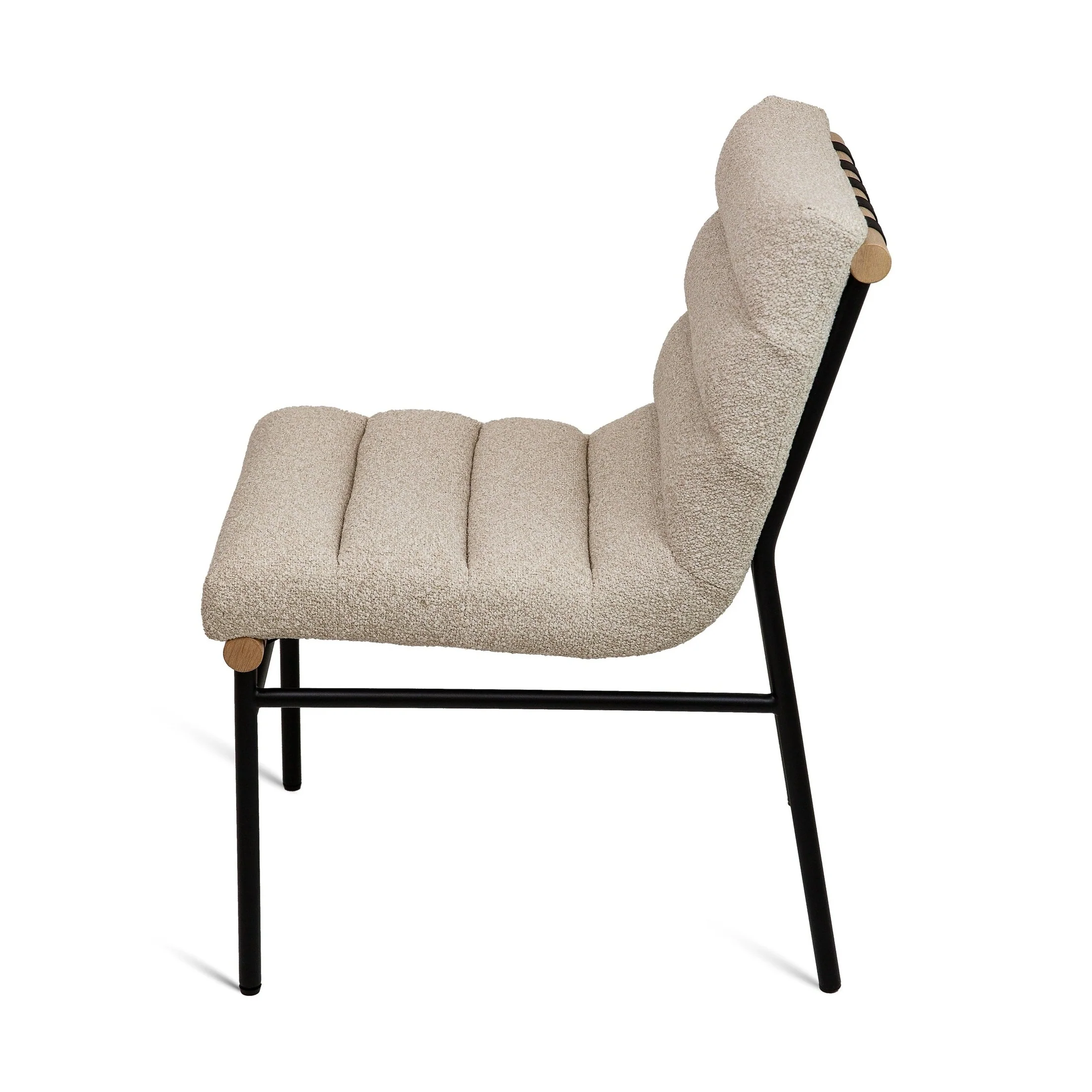 Ryna Vista Fabric Dining Chair - Linen - Image 4