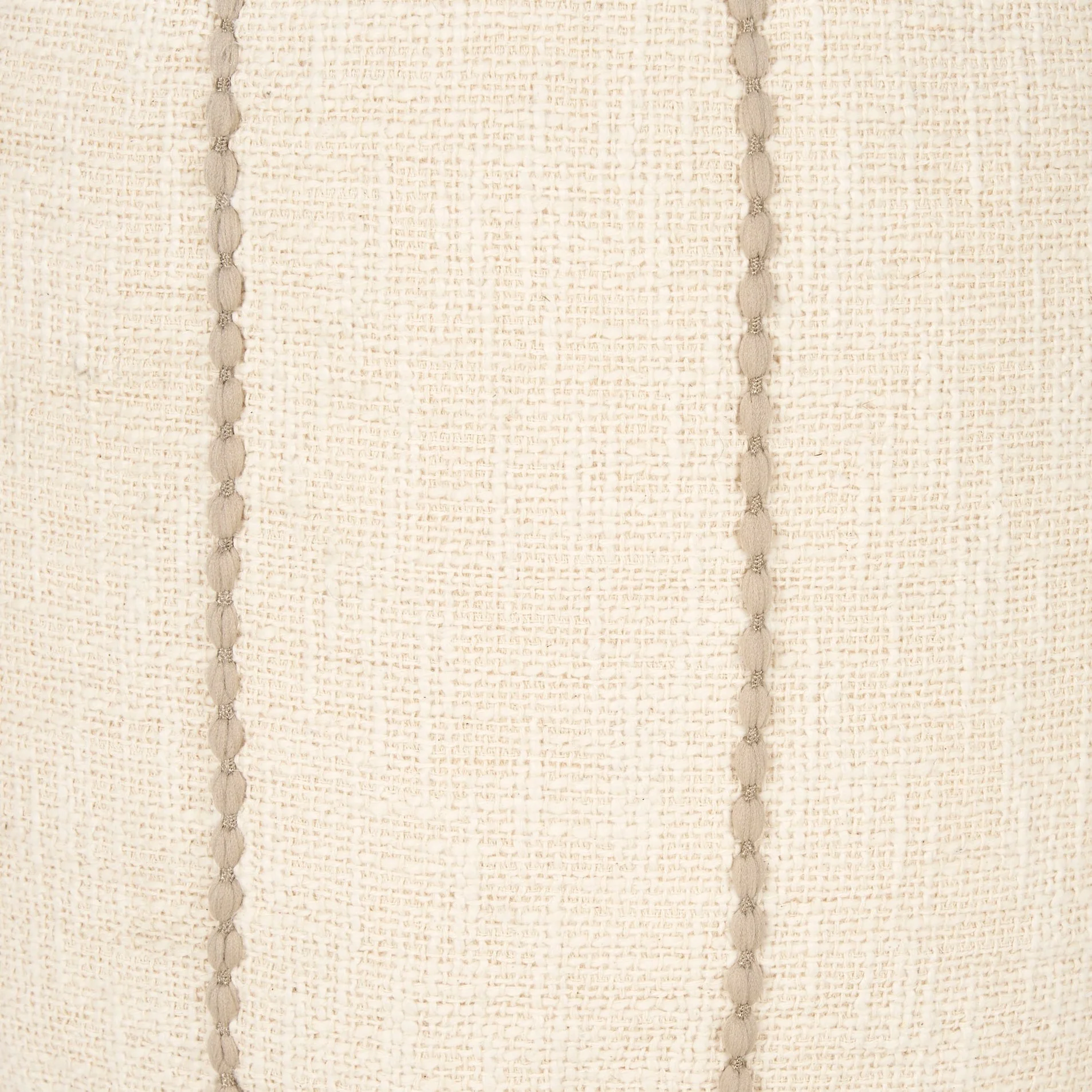 Sachi Beige w/ Stitching Pouf - Image 6