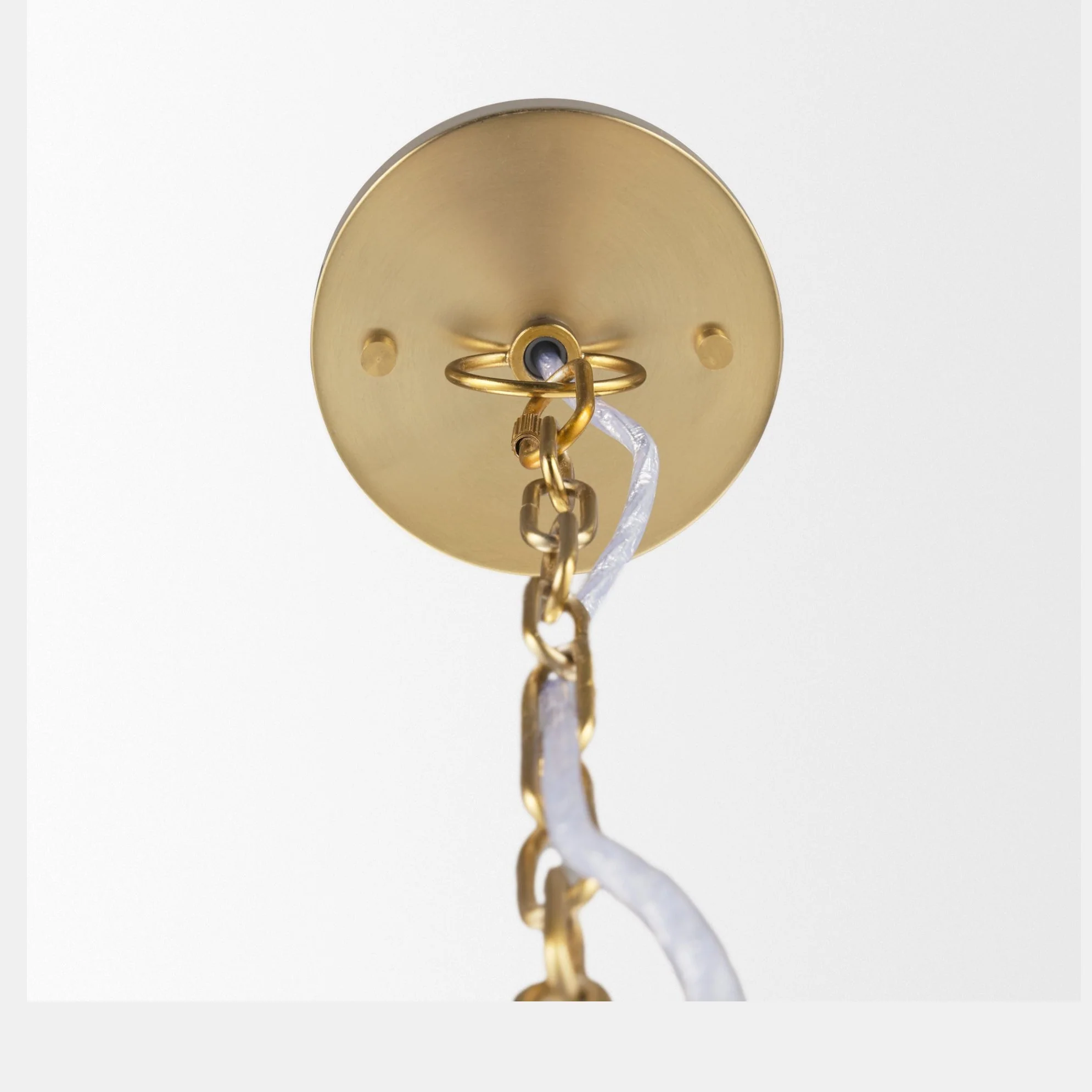 Saliha Cane w/ Brass Metal Pendant Light - Image 4