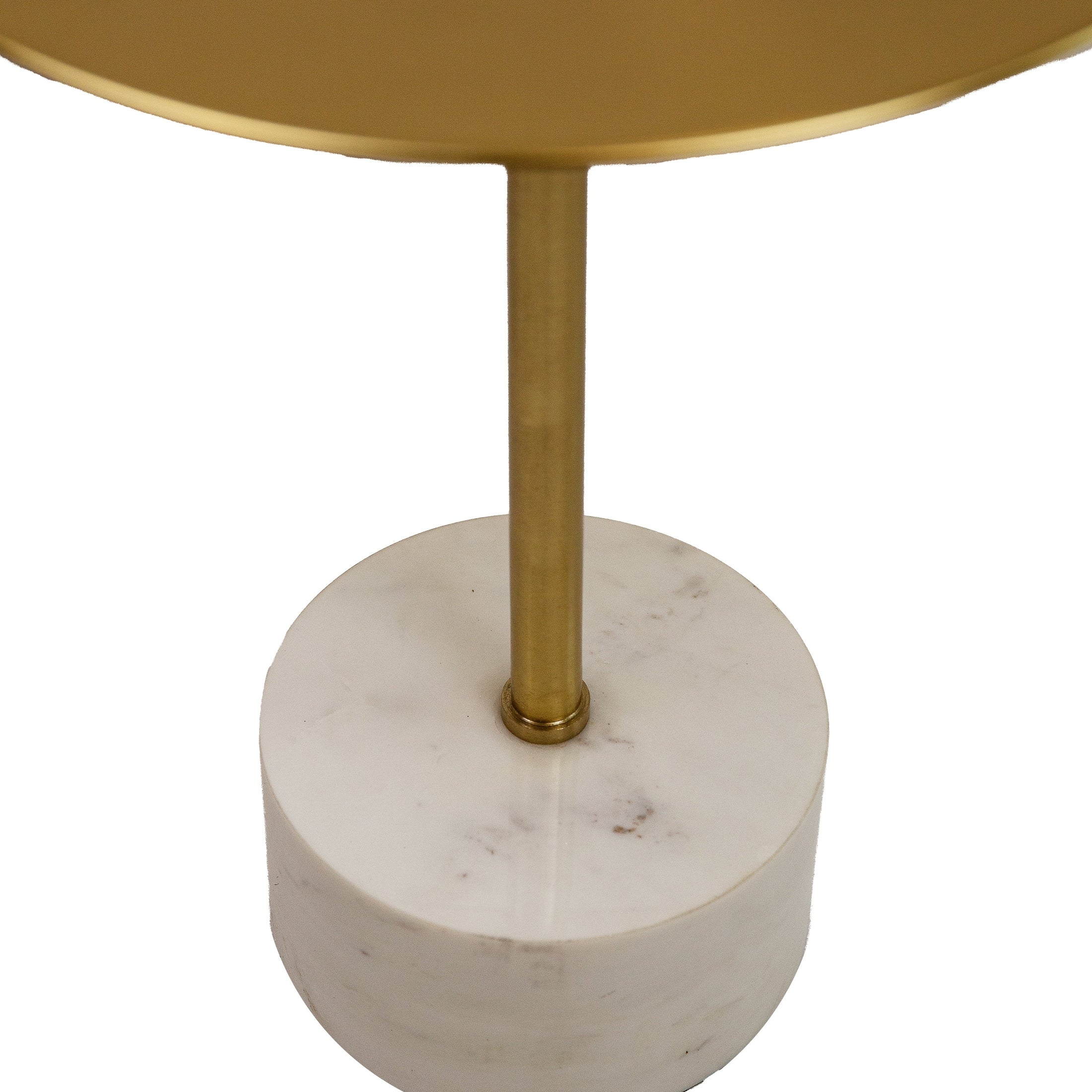 SELAH Side Table With Gold Top / Marble Base - Image 4