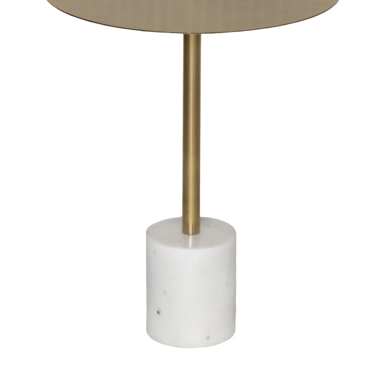 SELAH Side Table With Gold Top / Marble Base - Image 7