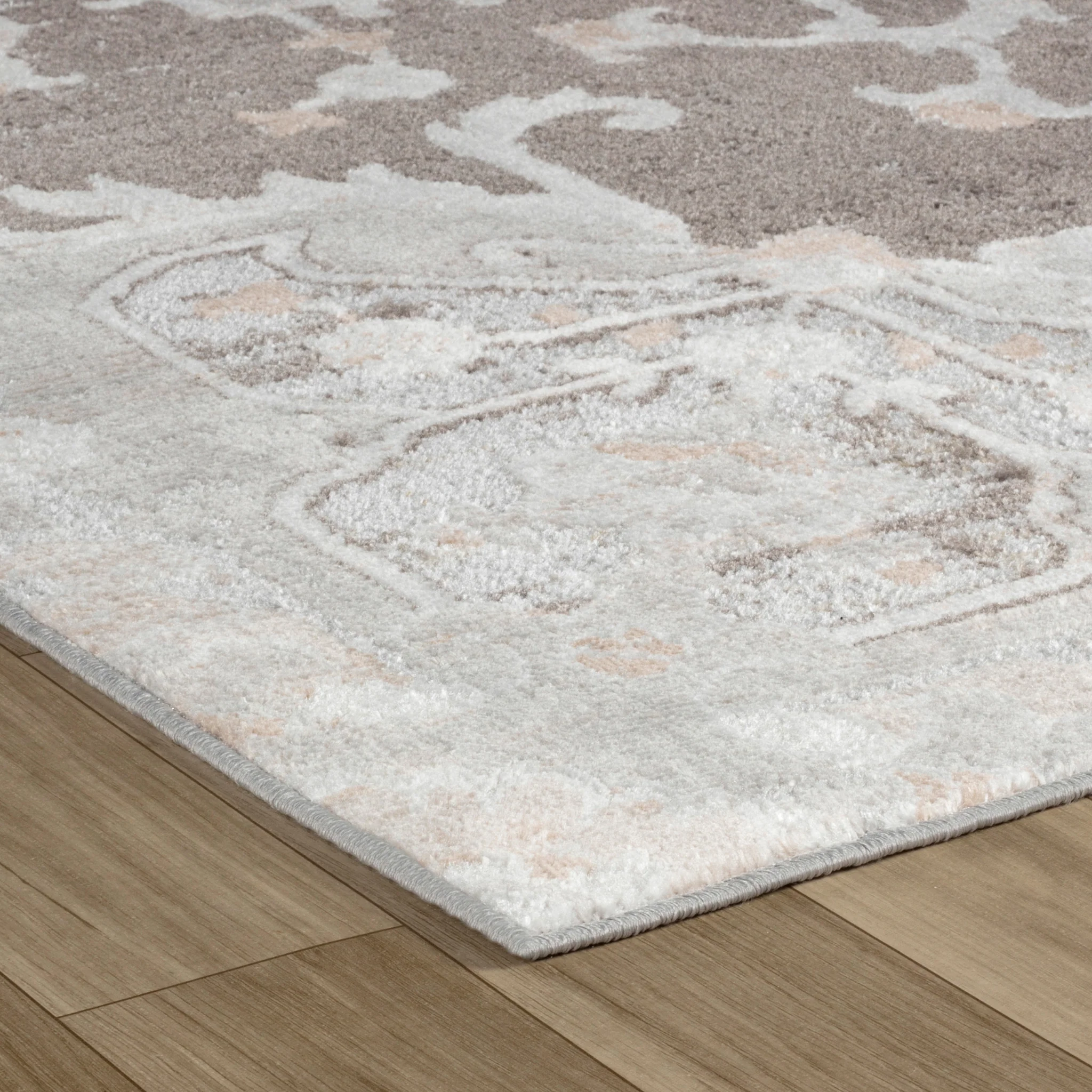 Siena Grey Abstract Modern Area Rug - Image 3