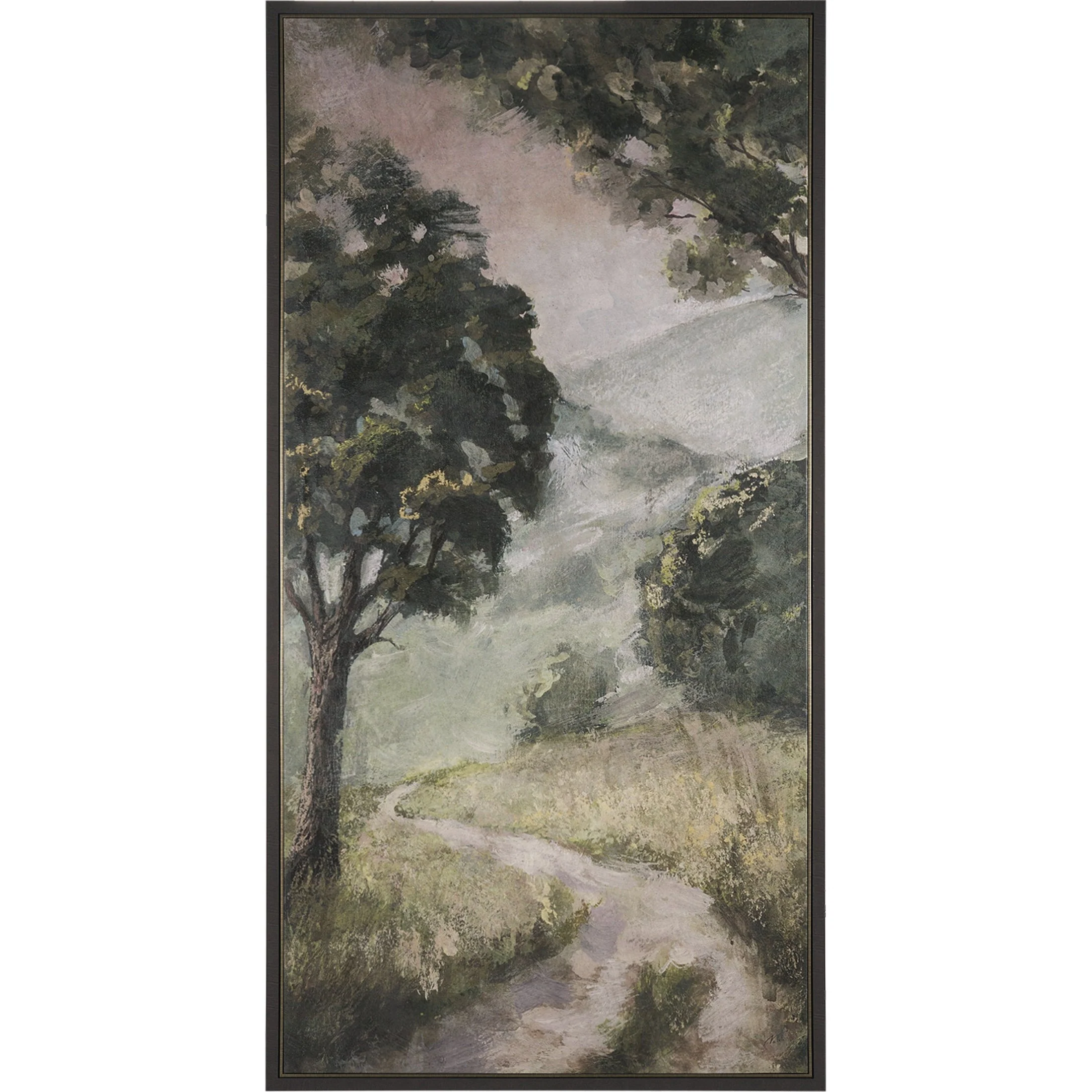 Silent Forest Textured Framed Canvas Artwork