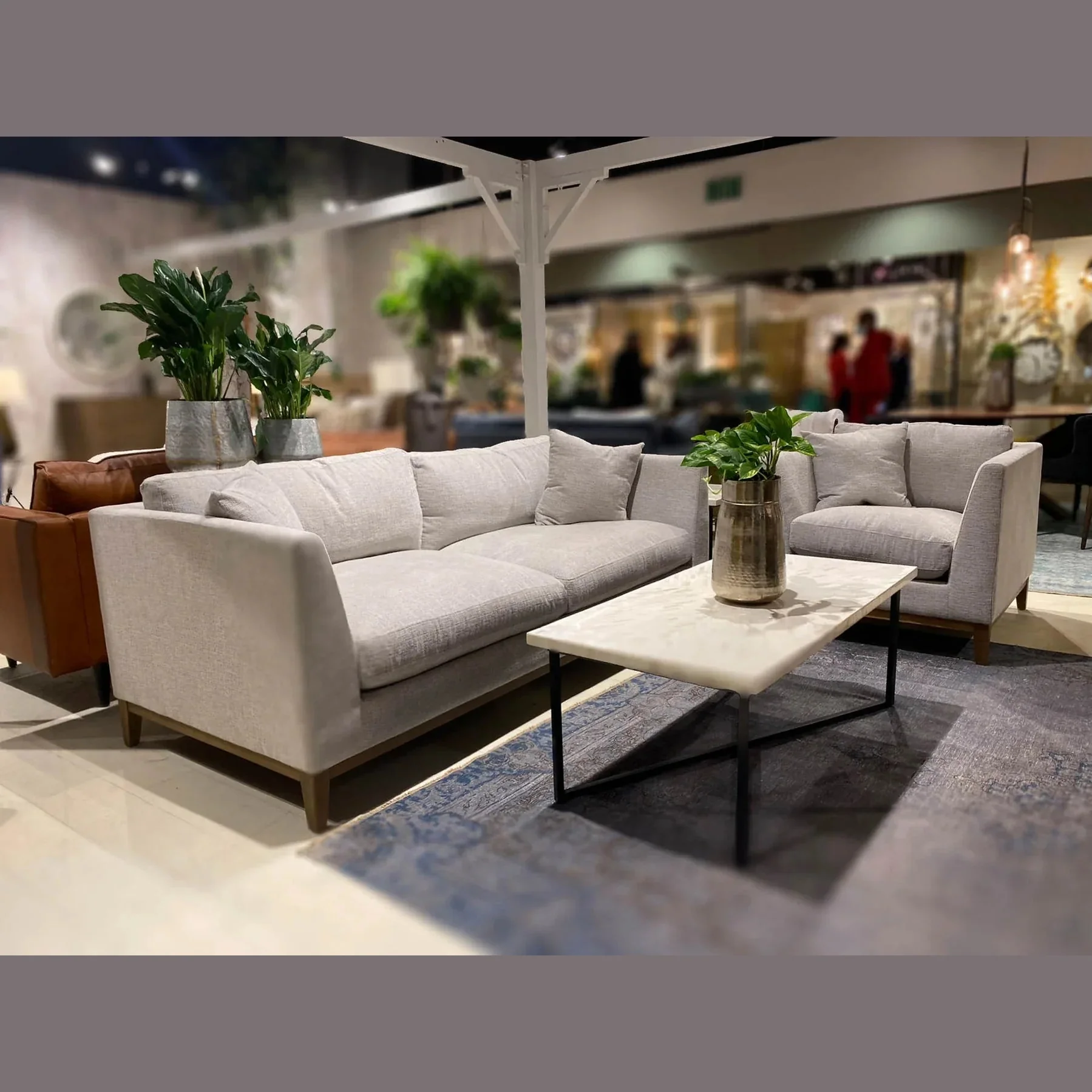 Sirella Sofa - Woven Tweed Neutral - Image 7