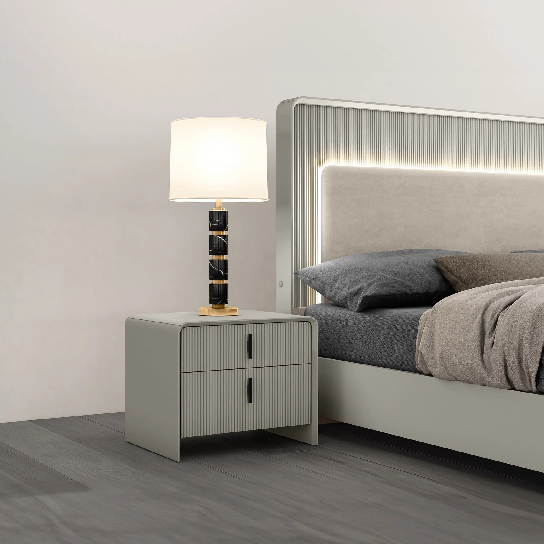 Sofia Nightstand - Beige - Image 5