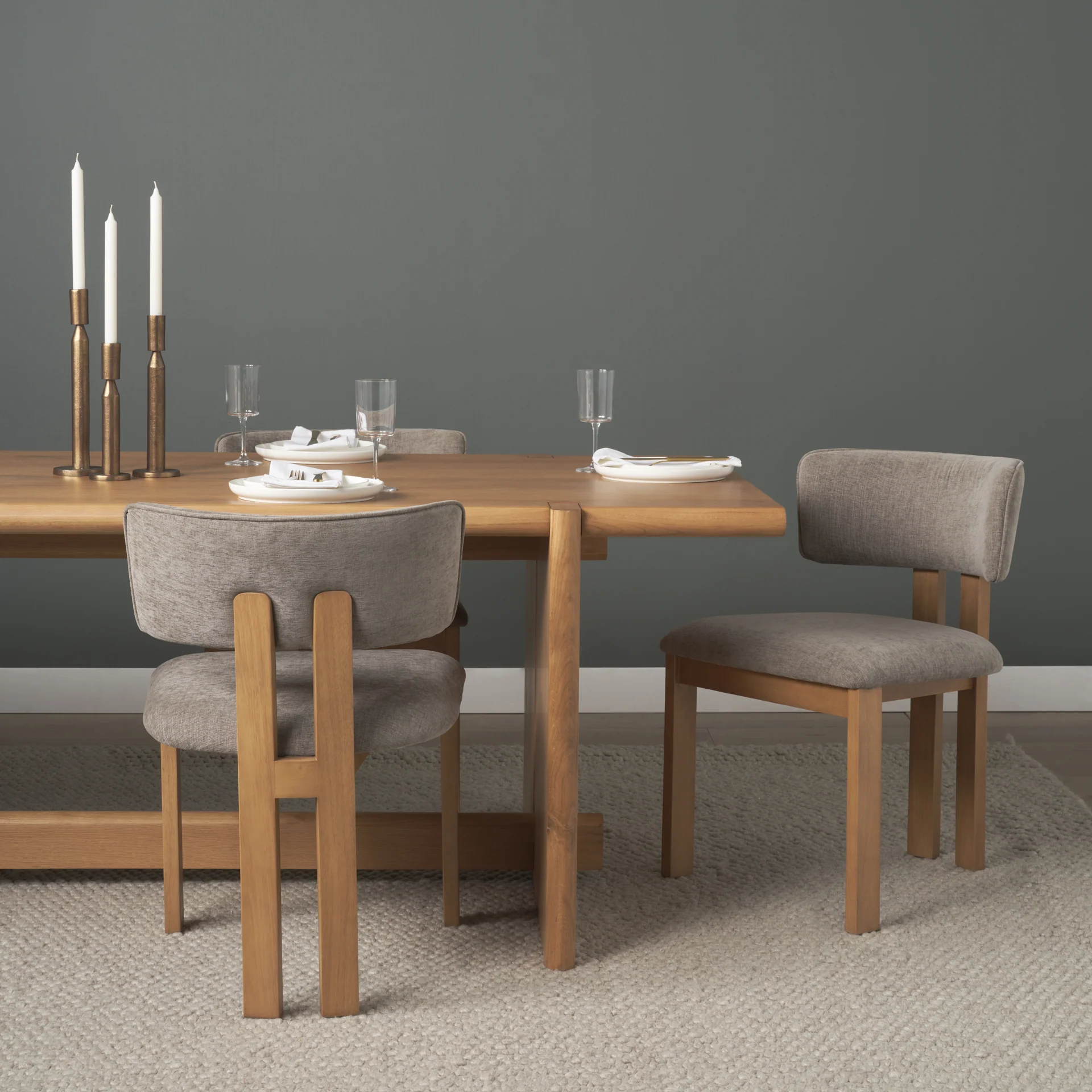 Soho Curved Tripod Frame Dining Chair - Image 14