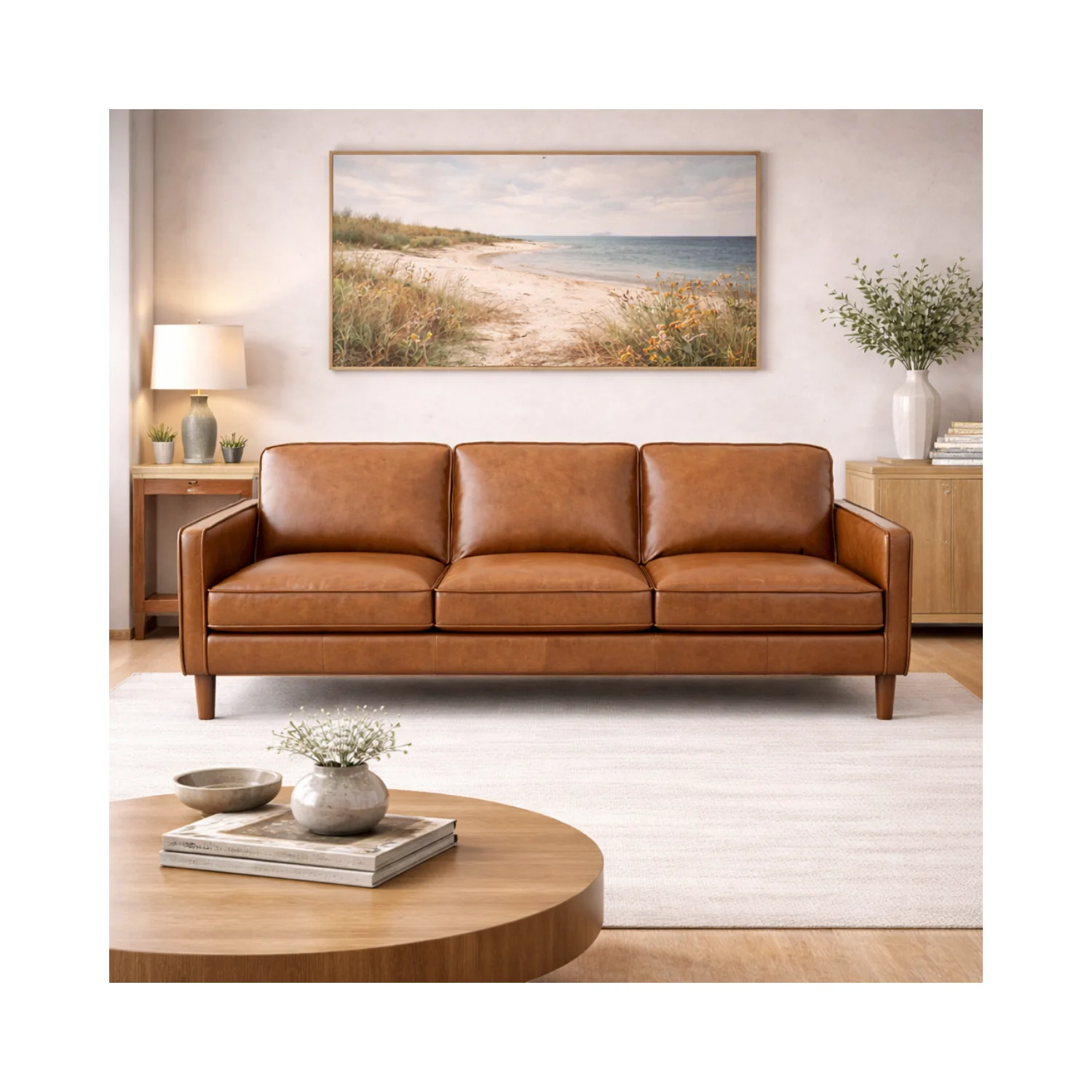 SORIA GENUINE LEATHER SOFA - Image 7