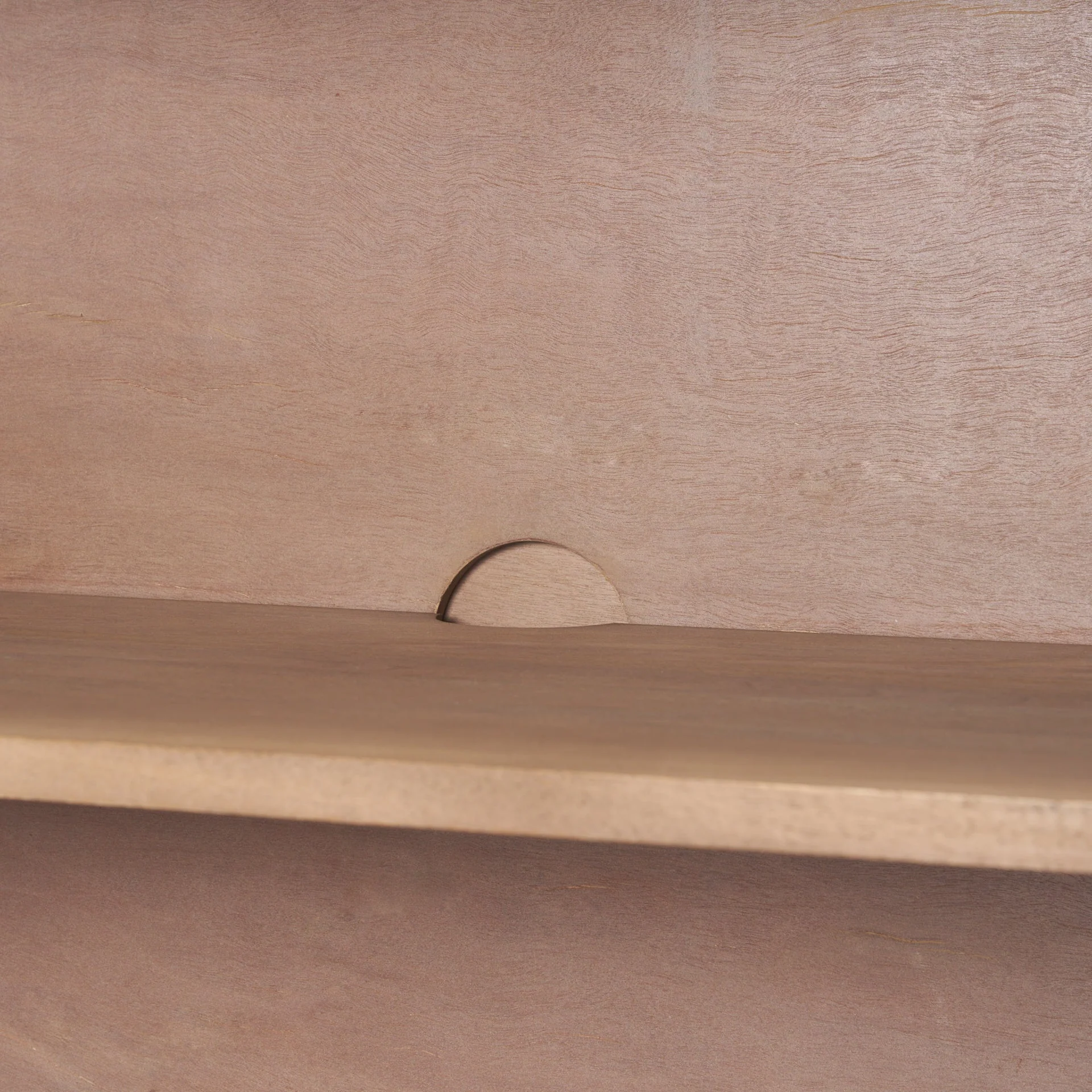Sorina Reverse Fluted Light Brown Wood Accent Cabinet - Image 9