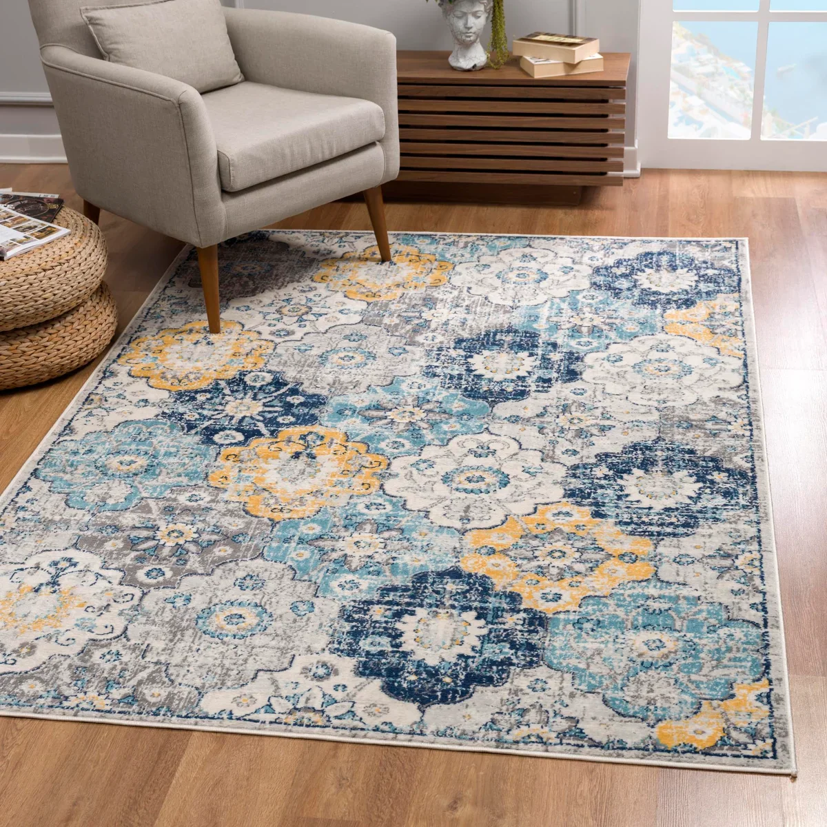 Splash Rug - 202855 - Blue - Image 3