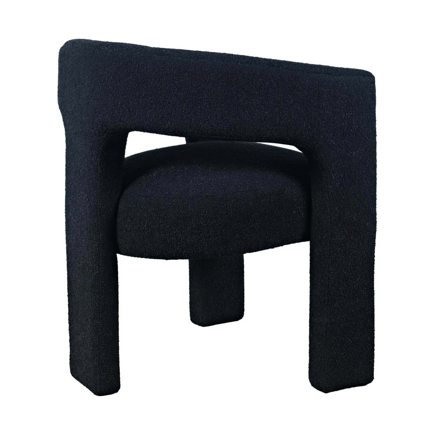 Sven Upholstered Dining Chair in Bouclé Fabric - Image 10