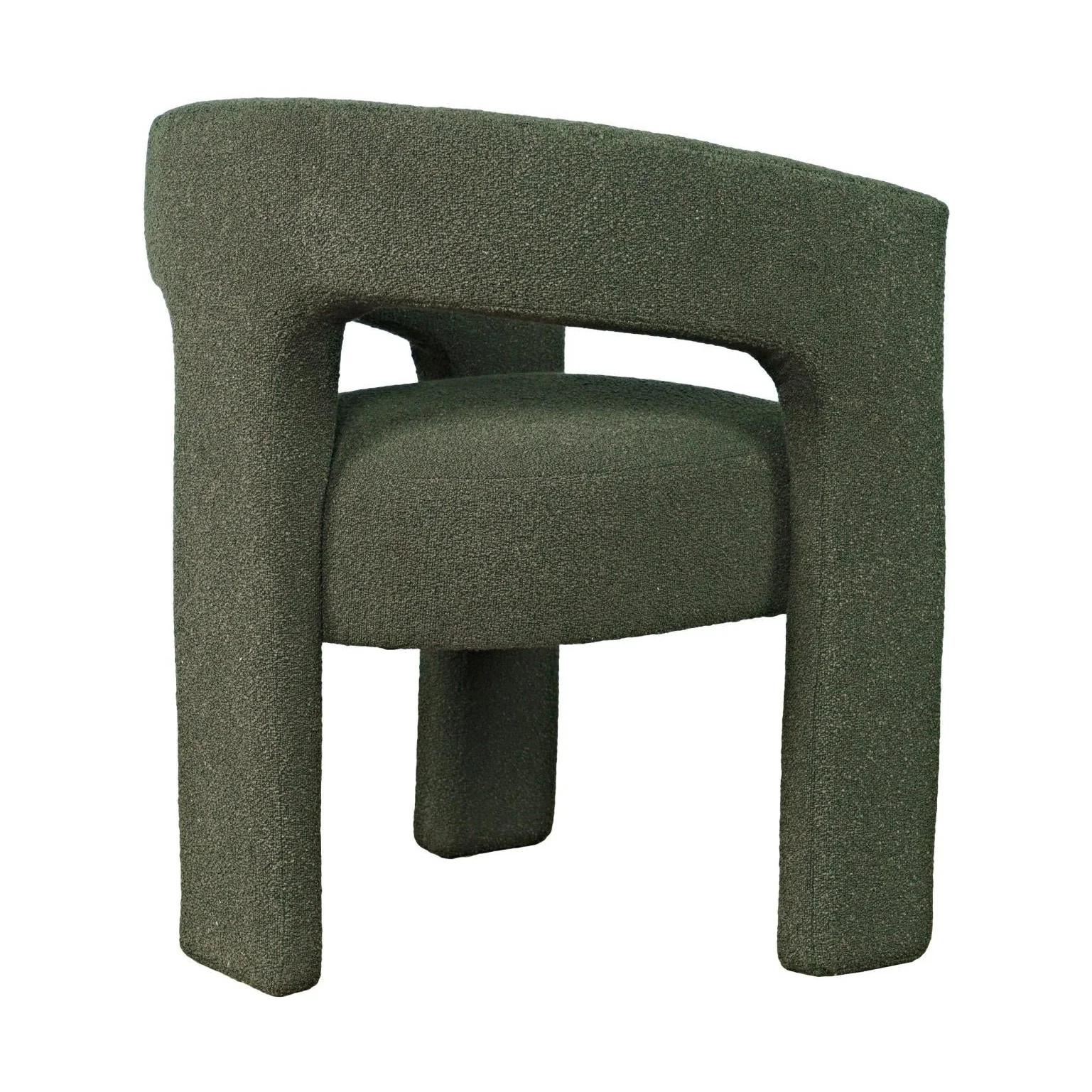 Sven Upholstered Dining Chair in Bouclé Fabric - Image 3