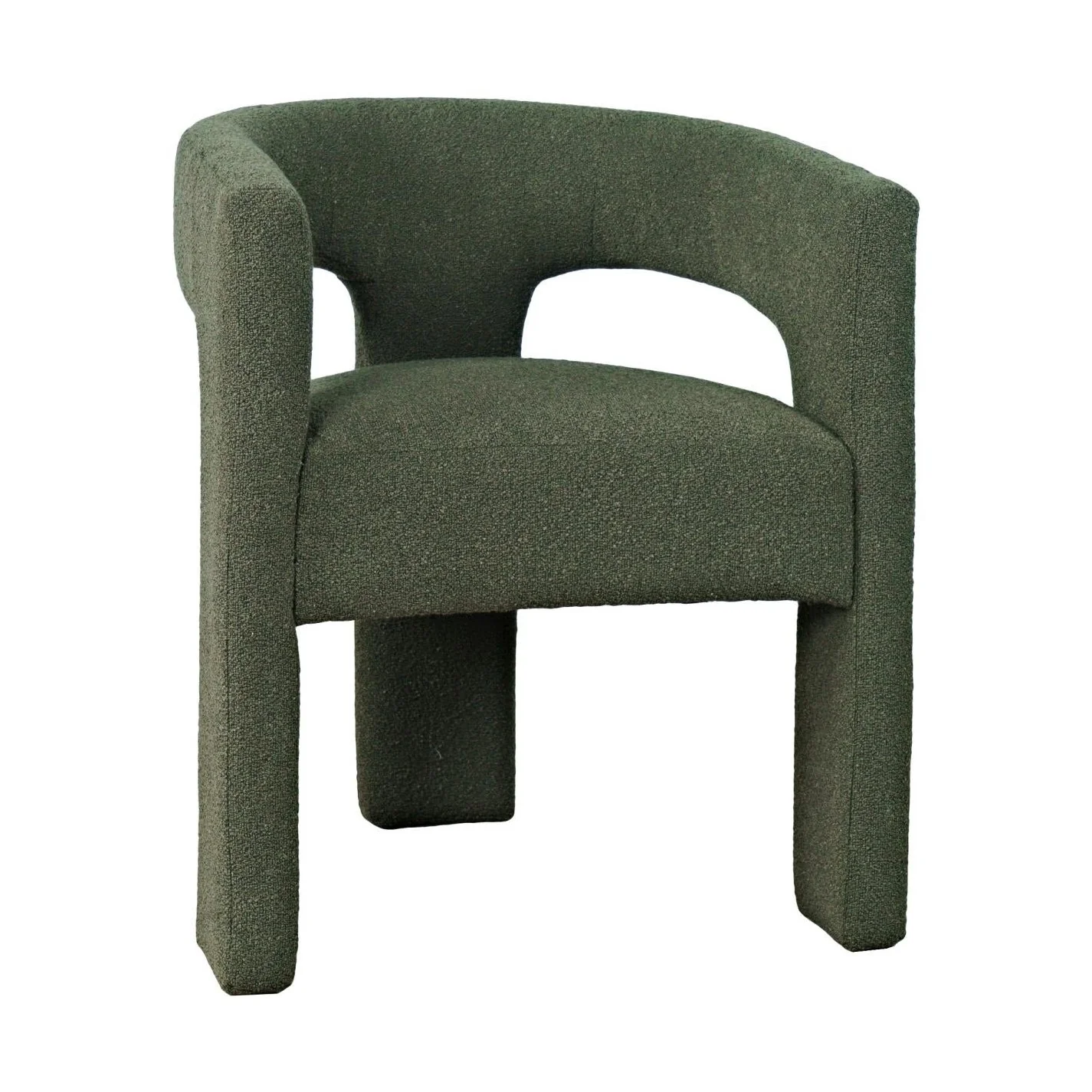 Sven Upholstered Dining Chair in Bouclé Fabric - Image 6