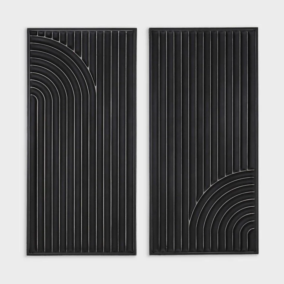 Sybil, Metal Wall Decor Black - Image 2