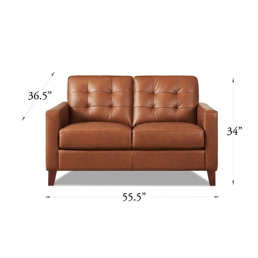 Tallon Genuine Leather Loveseat - Image 7