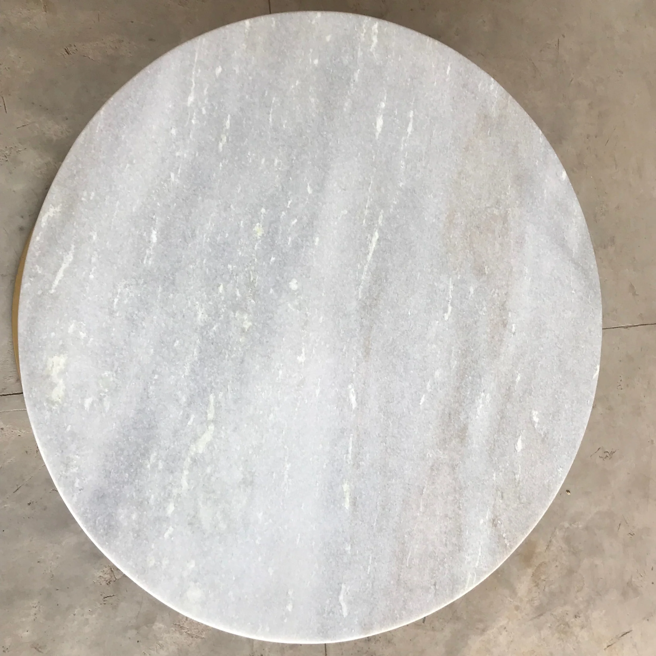 TANE Round Marble Coffee Table Brass Legs - Image 4