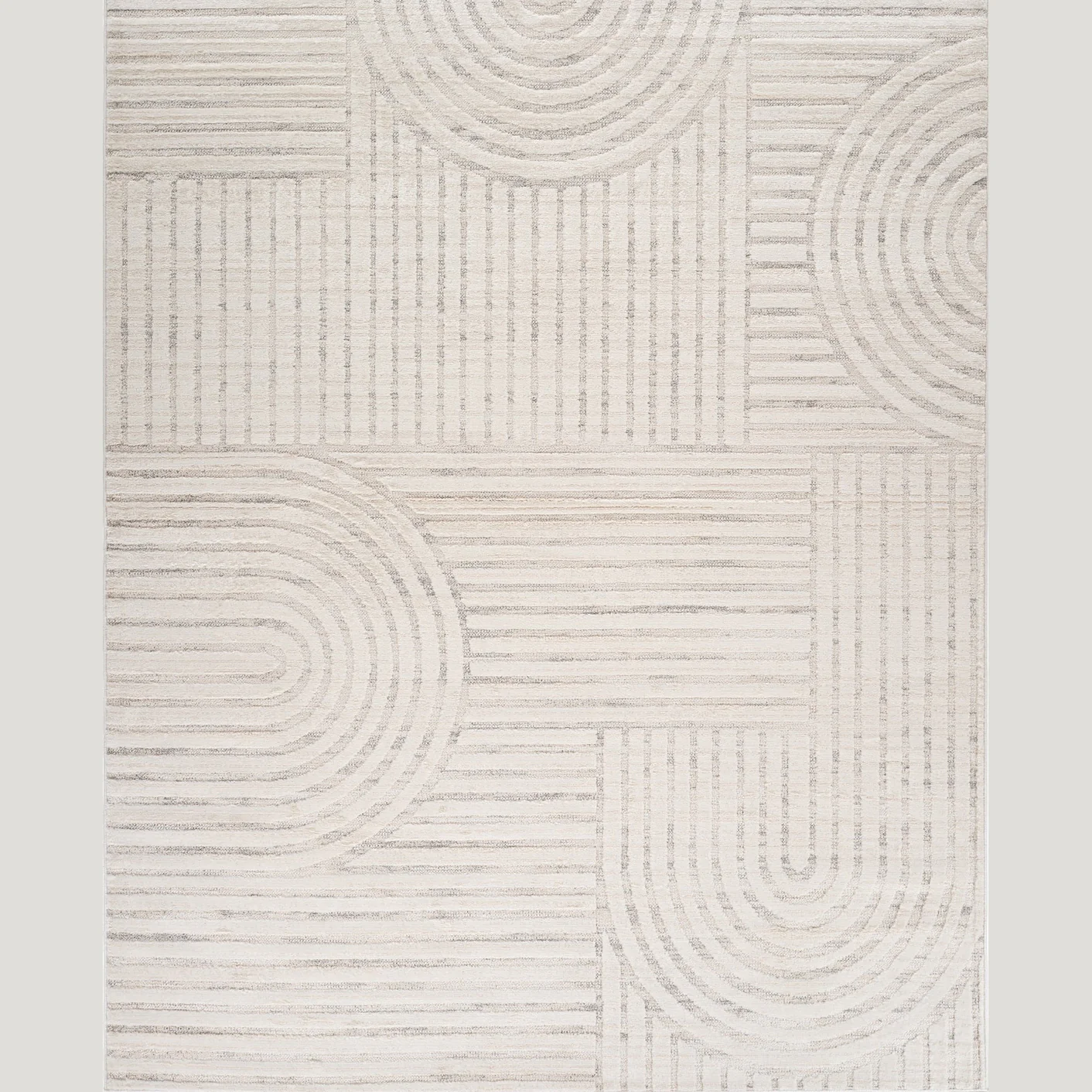 Tulum Beige Geometric Indoor Area Rug - Image 10