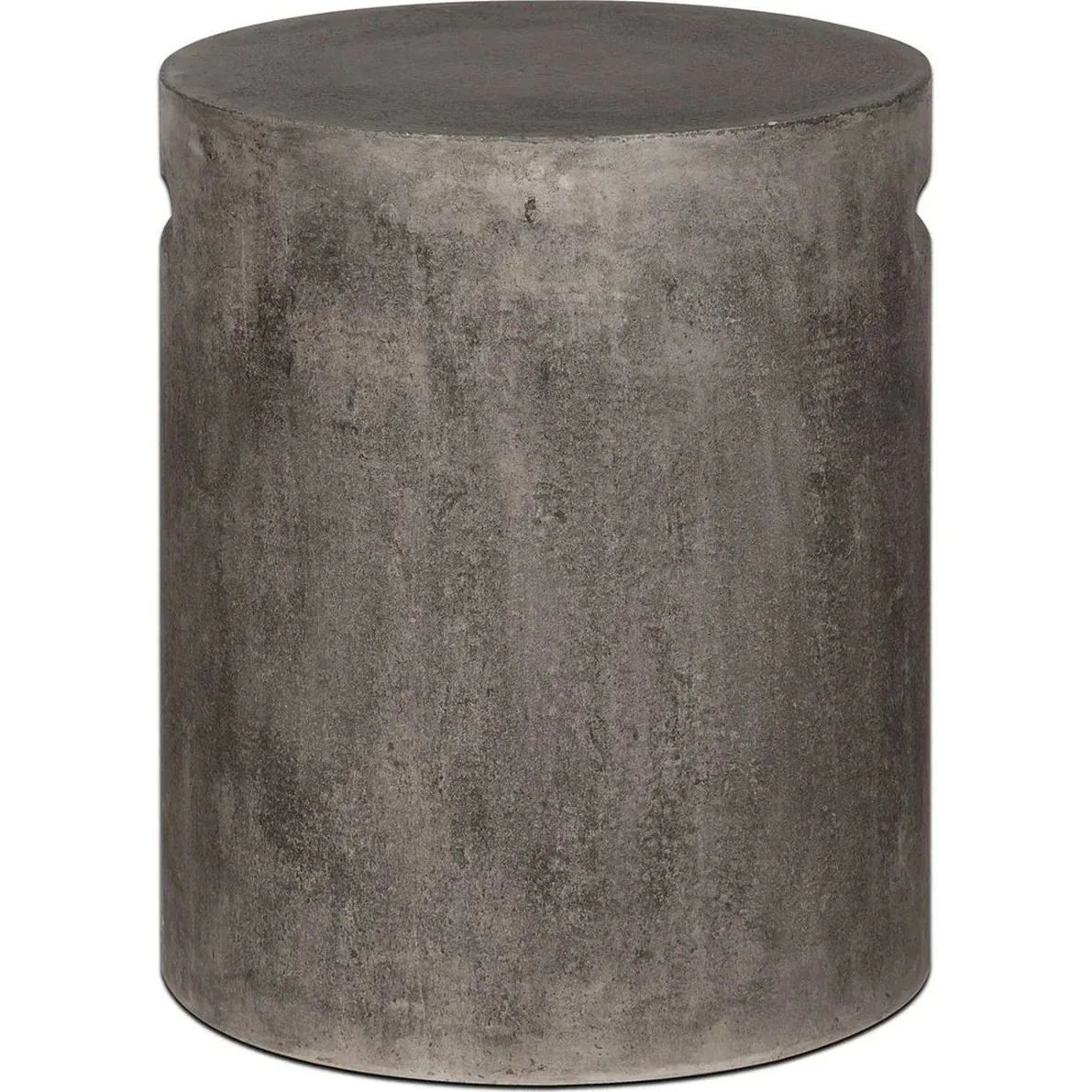 Terranova Round Side Table With Handle - Dark Grey