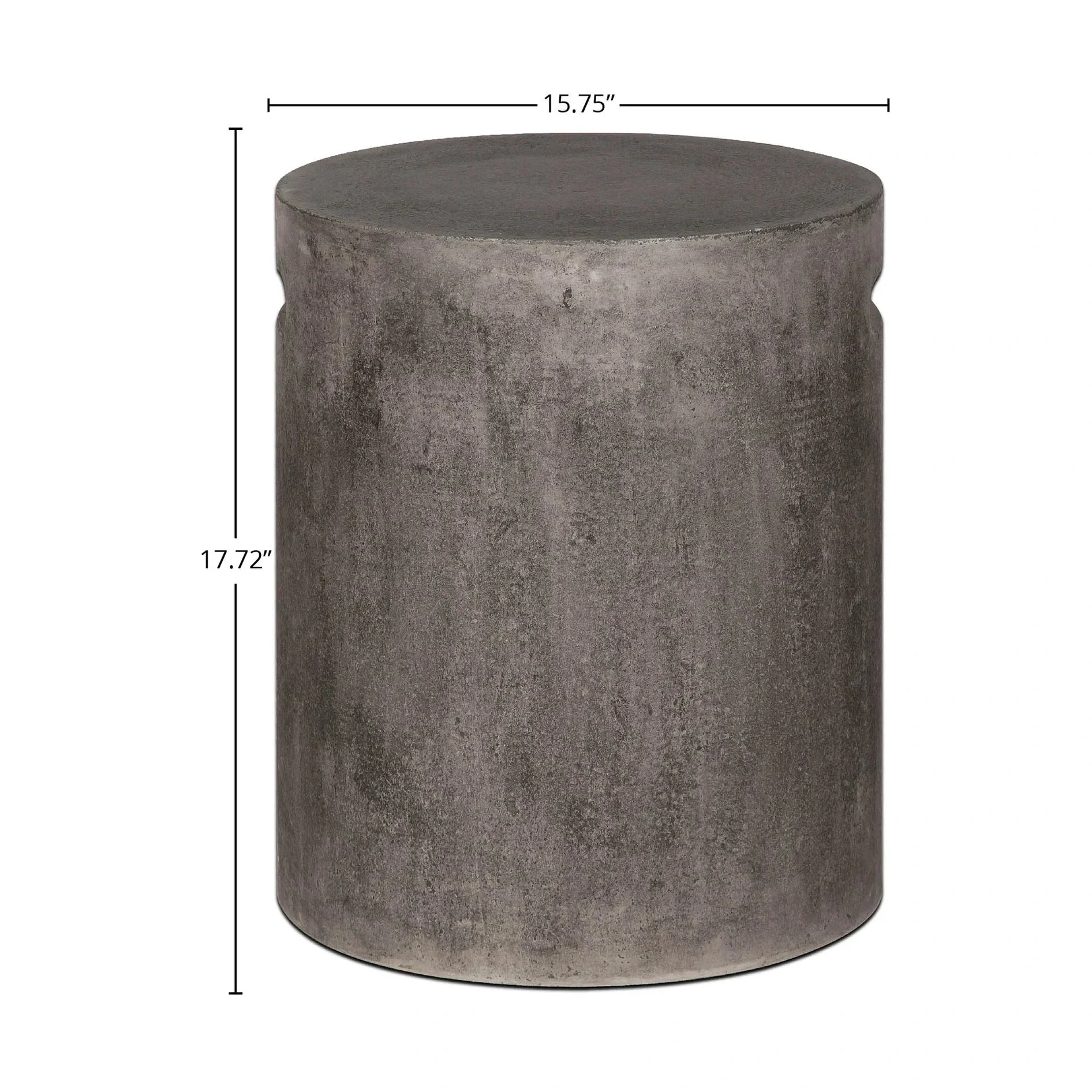 Terranova Round Side Table With Handle - Dark Grey - Image 3