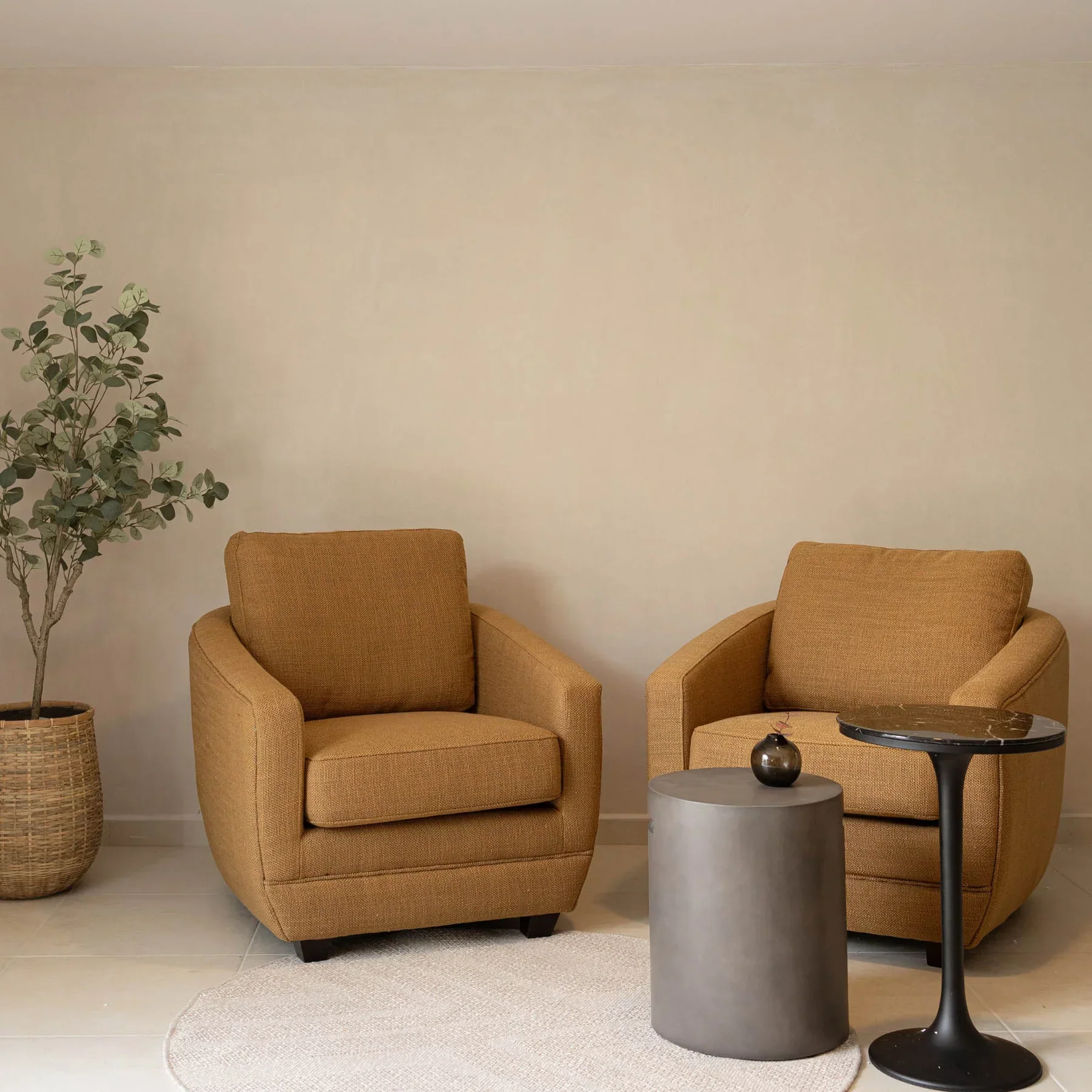 Terranova Round Side Table With Handle - Dark Grey - Image 6