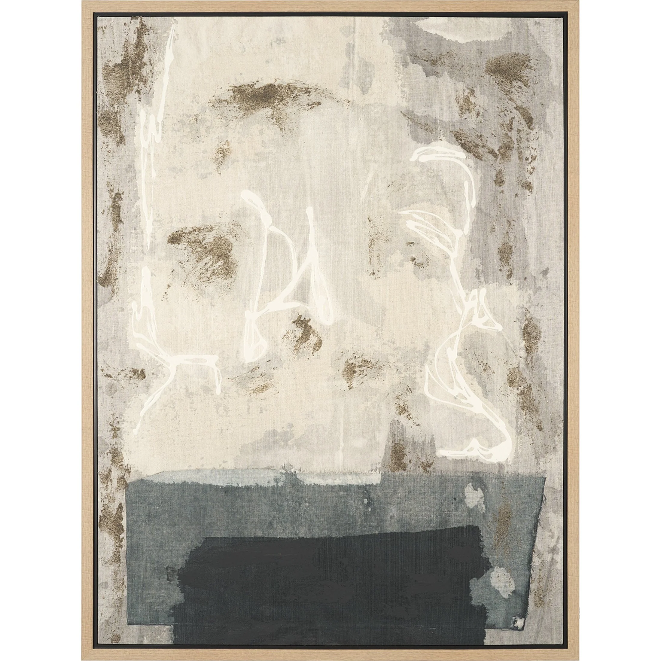 Textural Echo Framed Canvas Artwork