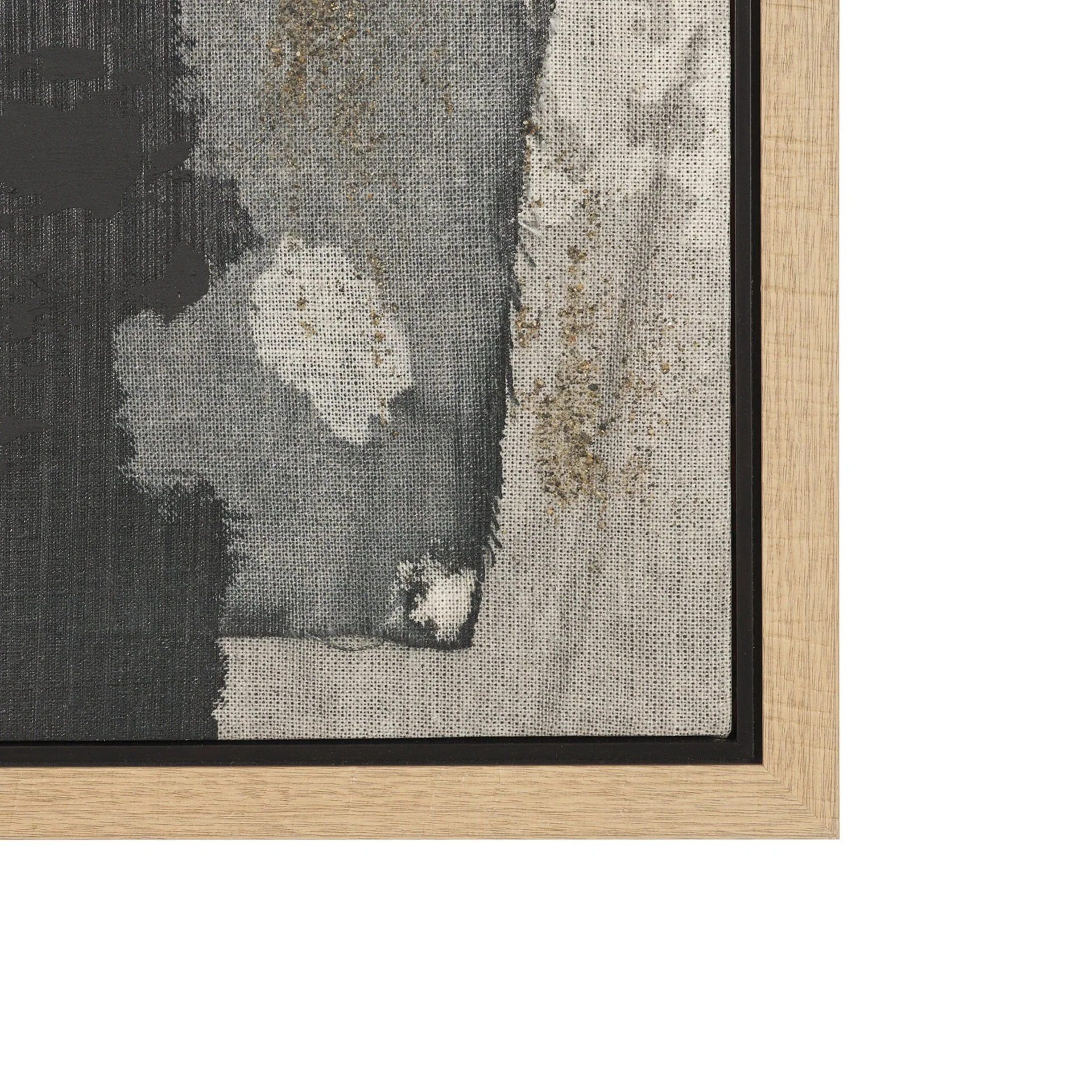 Textural Echo Framed Canvas Artwork - Image 3