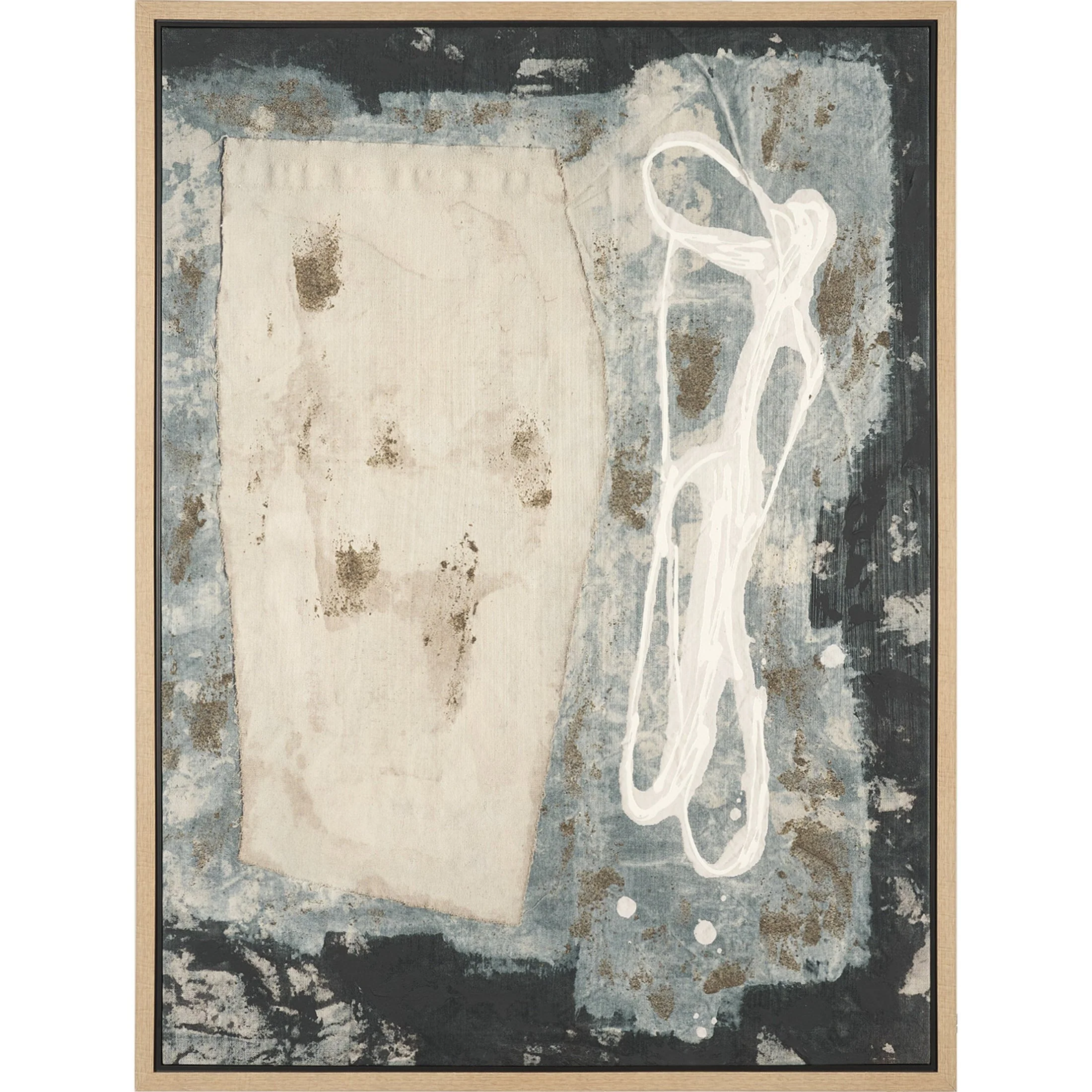 Textural Echo Framed Canvas Artwork - Image 8