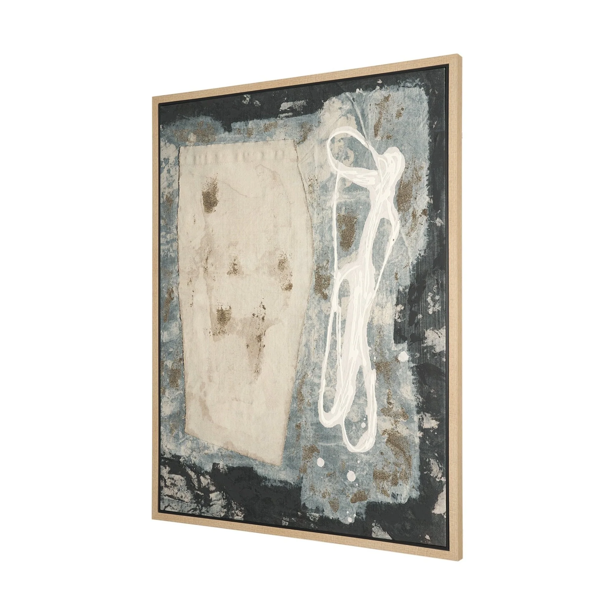Textural Echo Framed Canvas Artwork - Image 9