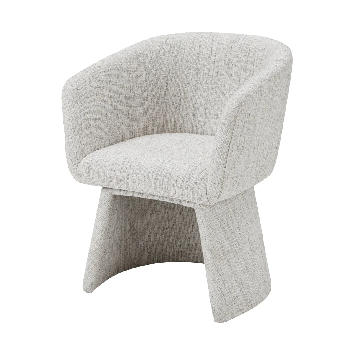 Thaila Full Fabric Swivel Dining Chair - Image 3