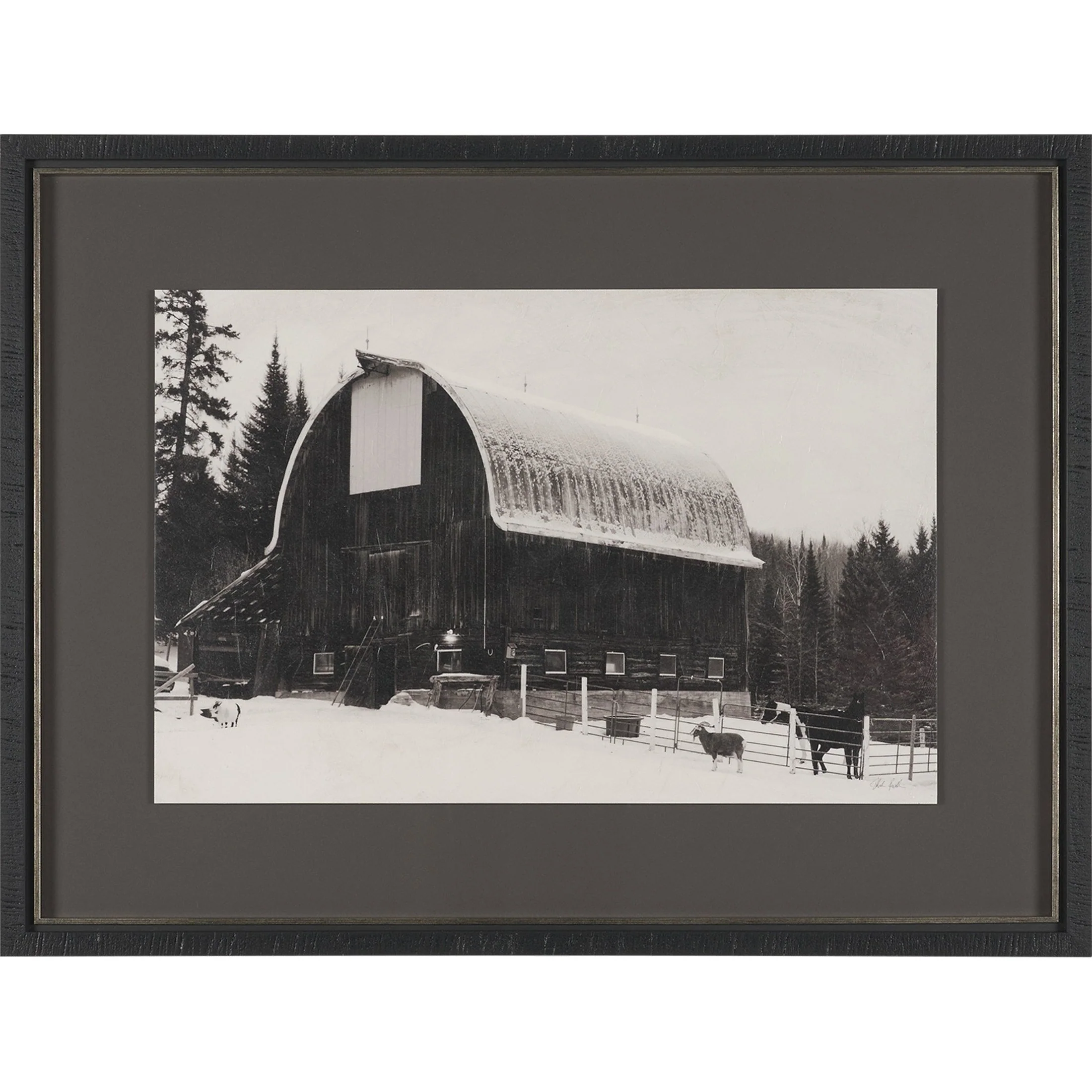 The Farm Textured Framed Art Print